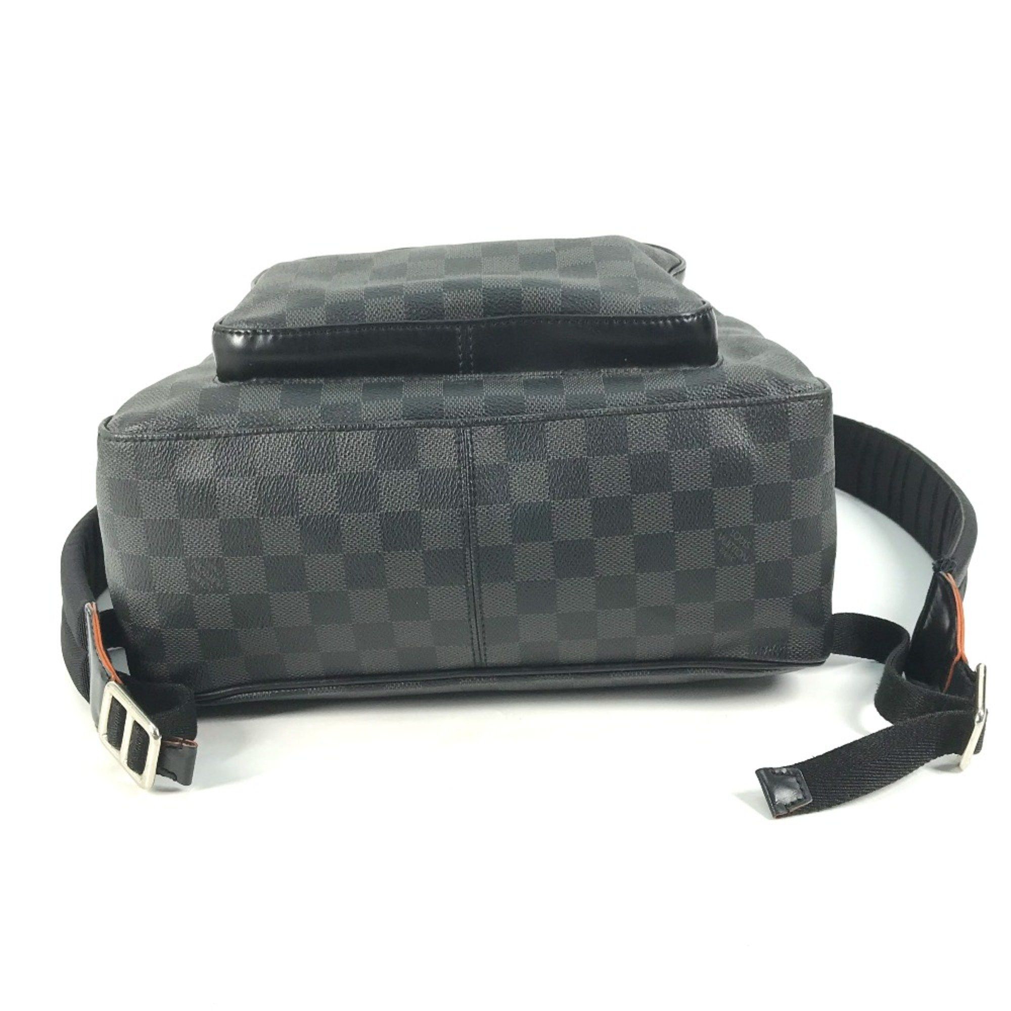 Louis Vuitton Louis Vuitton N42403 Damier Graphite backpack bag Backpack Black Orange Size ONE SIZE - 4 Thumbnail