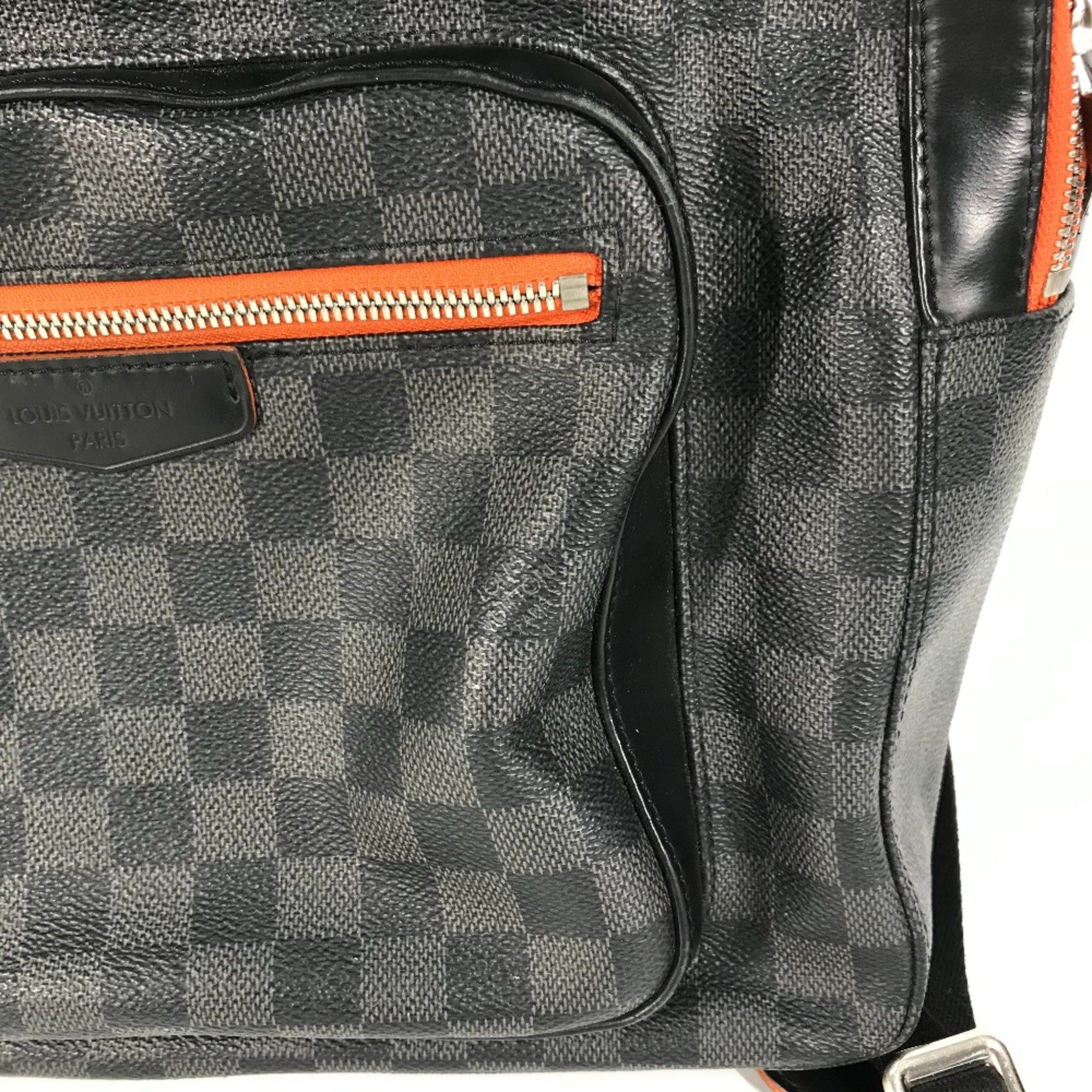 Louis Vuitton Louis Vuitton N42403 Damier Graphite backpack bag Backpack Black Orange Size ONE SIZE - 13 Thumbnail
