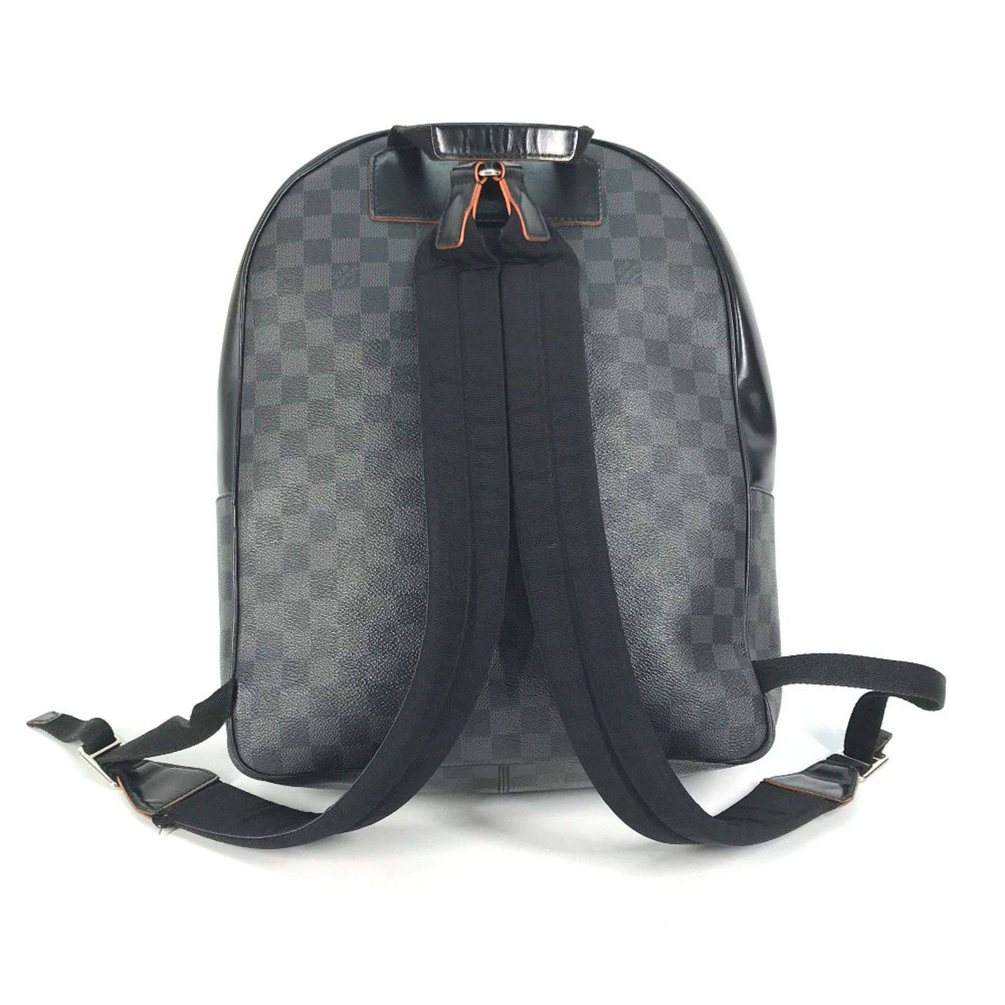 Louis Vuitton Louis Vuitton N42403 Damier Graphite backpack bag Backpack Black Orange Size ONE SIZE - 2 Thumbnail
