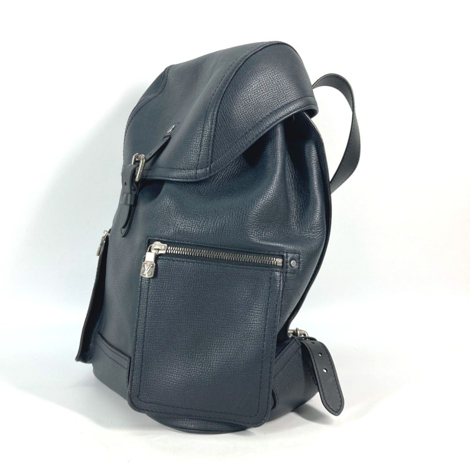 Louis Vuitton Louis Vuitton M54960 Utah Bag Backpack Blue Marine Navy Size ONE SIZE - 4 Thumbnail