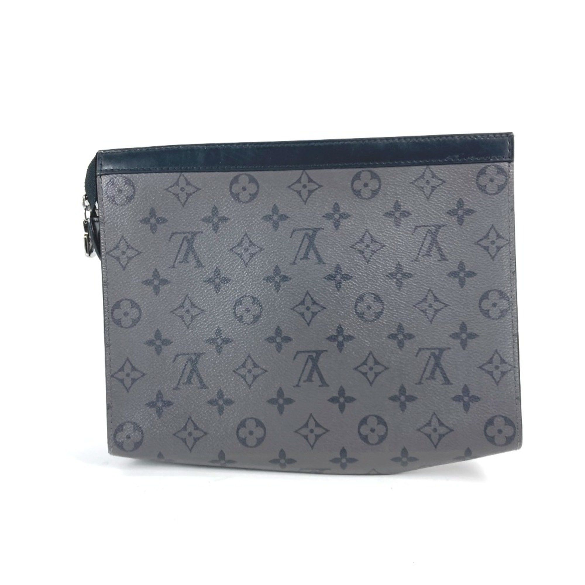 Louis Vuitton Louis Vuitton M69535 Monogram Eclipse Reverse pouch bag Clutch bag gray Black Size ONE SIZE - 2 Thumbnail