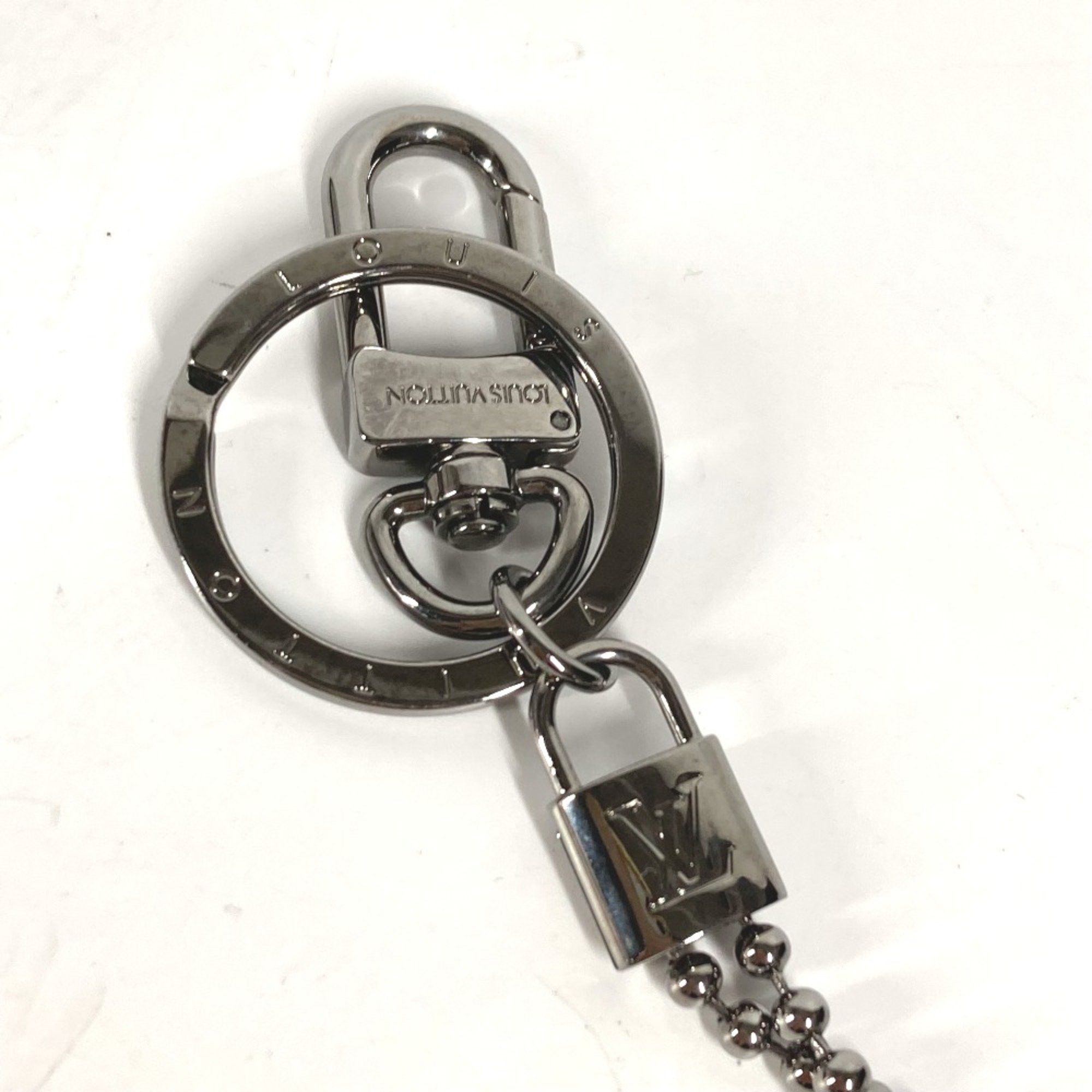 Louis Vuitton Louis Vuitton M63618 MonogramEclipse Charm Key Ring Bag Charm Key Holder Silver x Black Size ONE SIZE - 2 Thumbnail