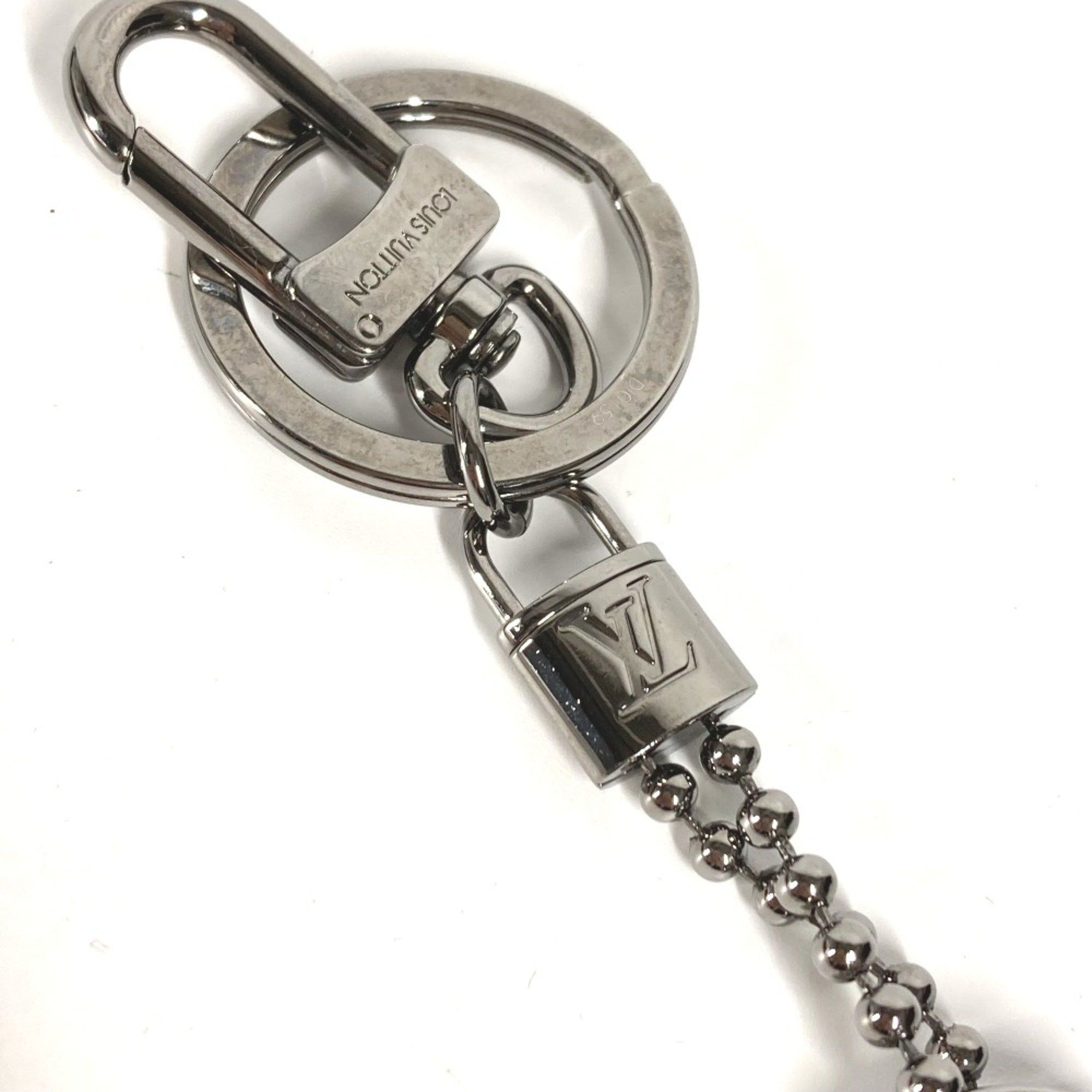 Louis Vuitton Louis Vuitton M63618 MonogramEclipse Charm Key Ring Bag Charm Key Holder Silver x Black Size ONE SIZE - 6 Thumbnail