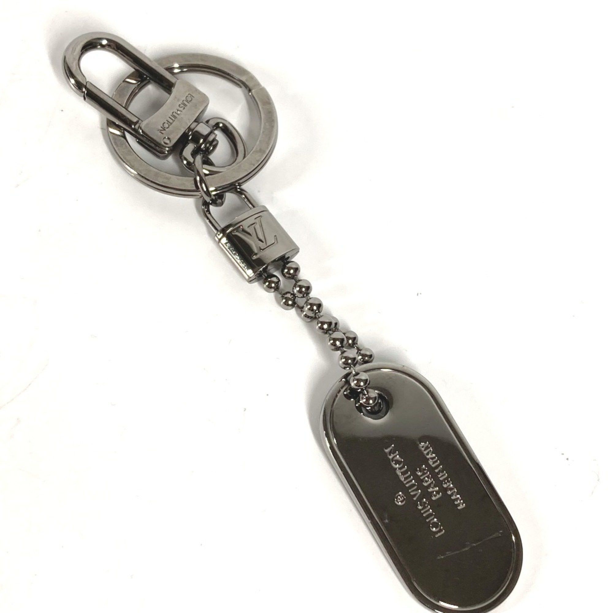 Louis Vuitton Louis Vuitton M63618 MonogramEclipse Charm Key Ring Bag Charm Key Holder Silver x Black Size ONE SIZE - 4 Thumbnail