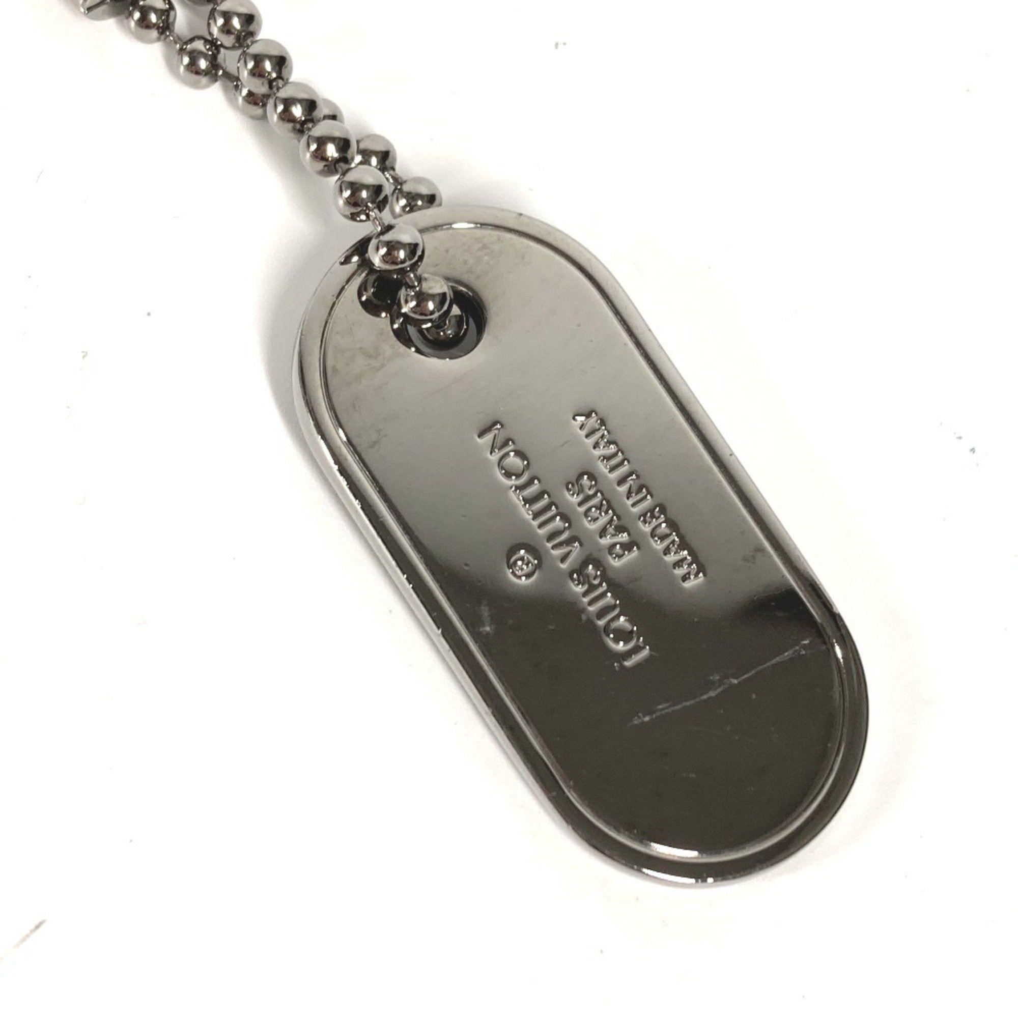 Louis Vuitton Louis Vuitton M63618 MonogramEclipse Charm Key Ring Bag Charm Key Holder Silver x Black Size ONE SIZE - 5 Thumbnail