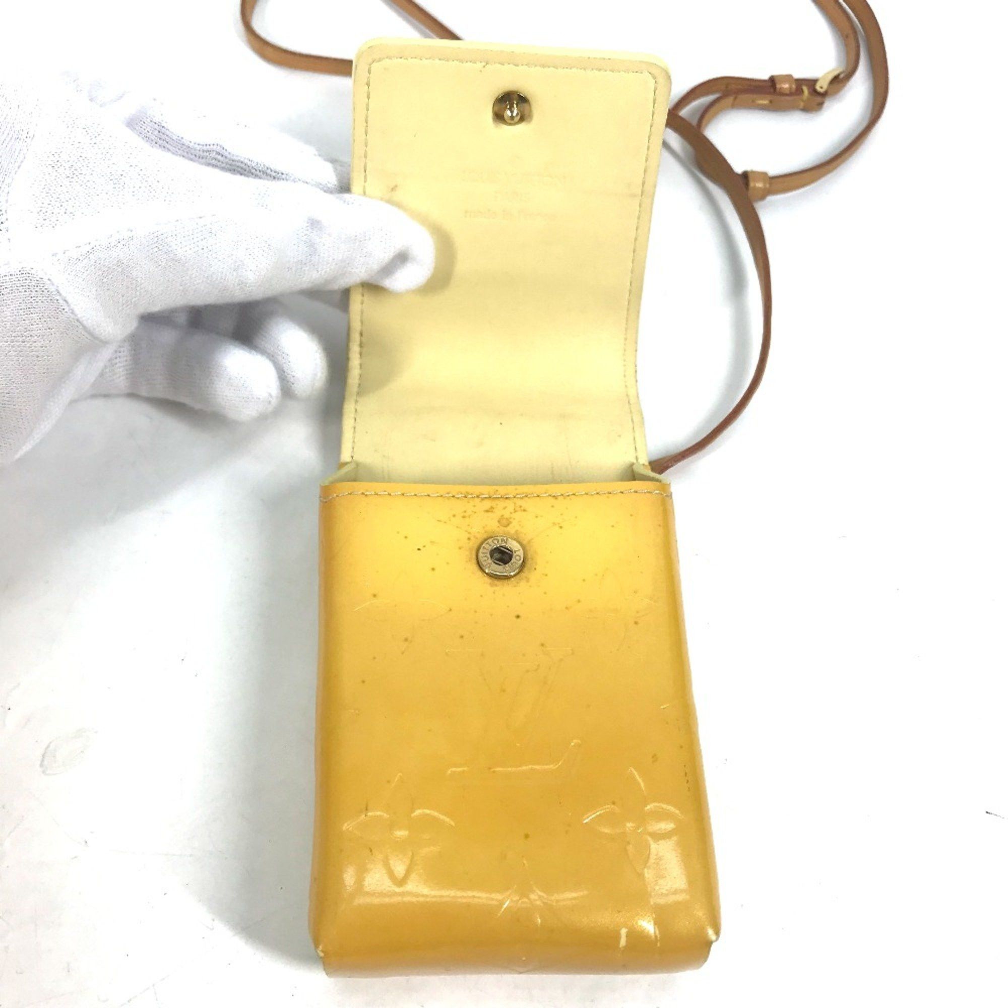 Louis Vuitton Louis Vuitton M91048 MonogramVernis Cigarette case pouch with strap Cigarette case Beige Size ONE SIZE - 10 Thumbnail