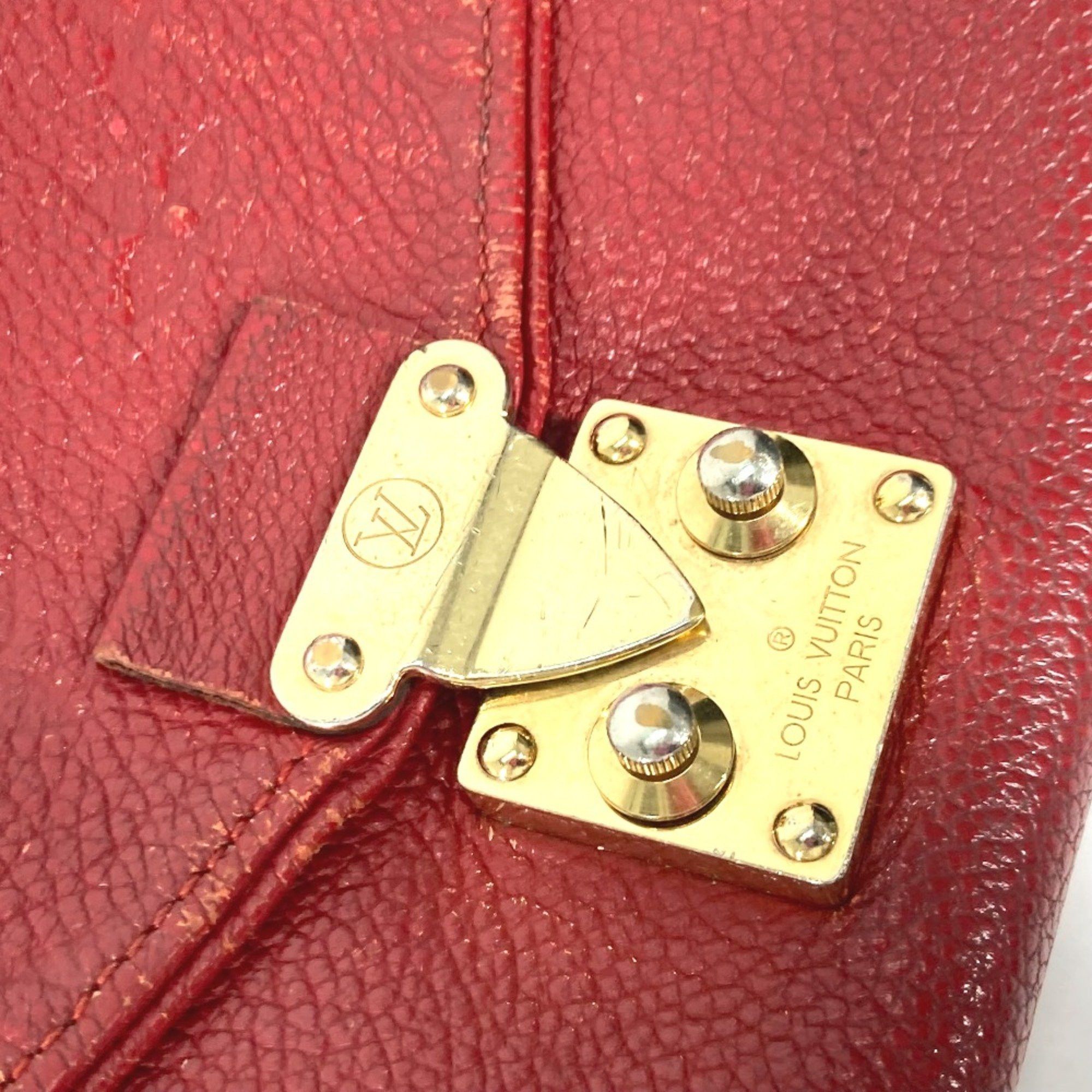 Louis Vuitton Louis Vuitton M60640 MonogramEmpreinte Chain Wallet Long Wallet Long Wallet Red Size ONE SIZE - 8 Thumbnail