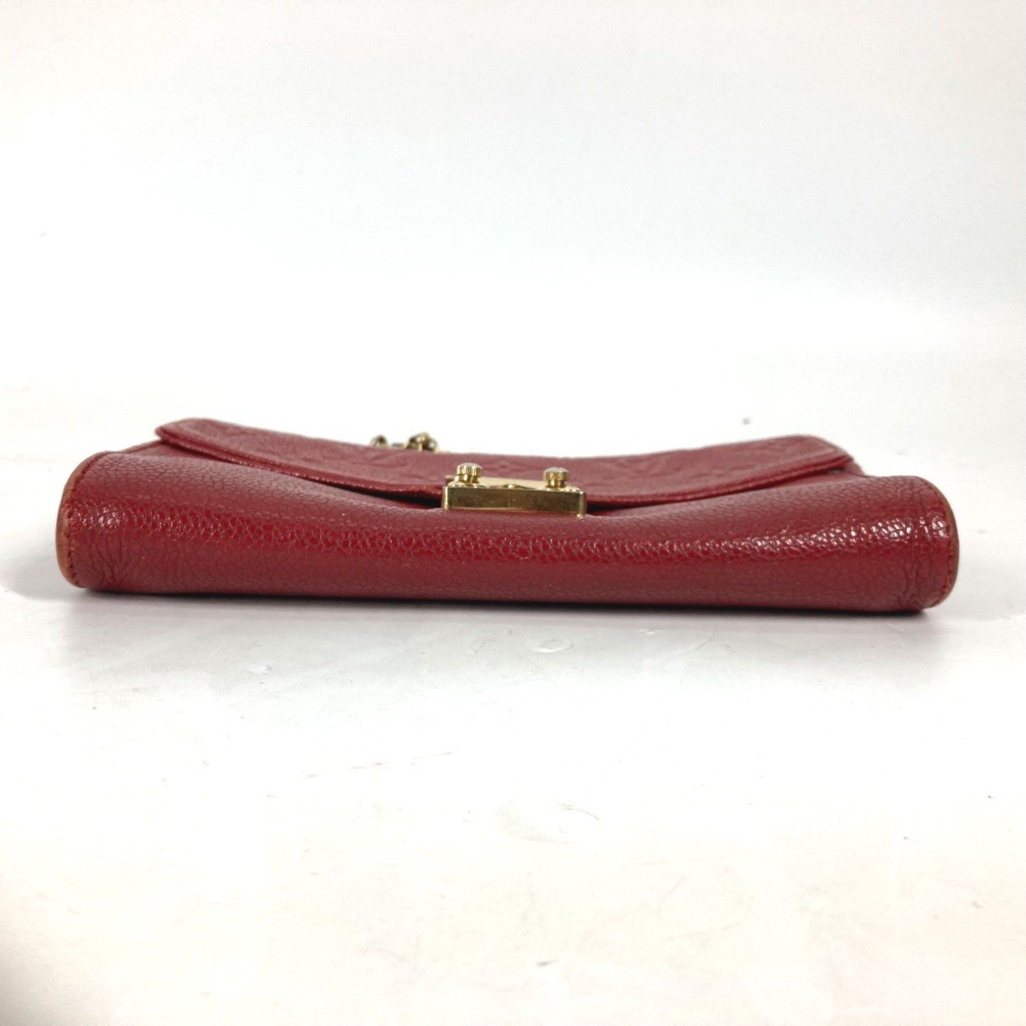 Louis Vuitton Louis Vuitton M60640 MonogramEmpreinte Chain Wallet Long Wallet Long Wallet Red Size ONE SIZE - 5 Thumbnail