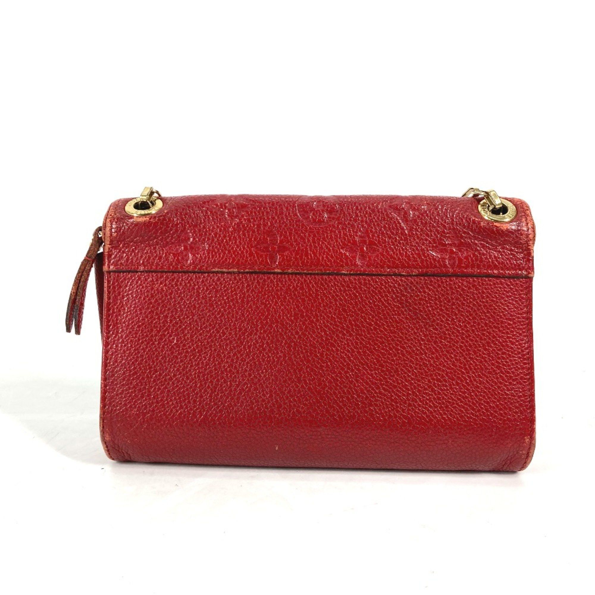 Louis Vuitton Louis Vuitton M60640 MonogramEmpreinte Chain Wallet Long Wallet Long Wallet Red Size ONE SIZE - 2 Thumbnail