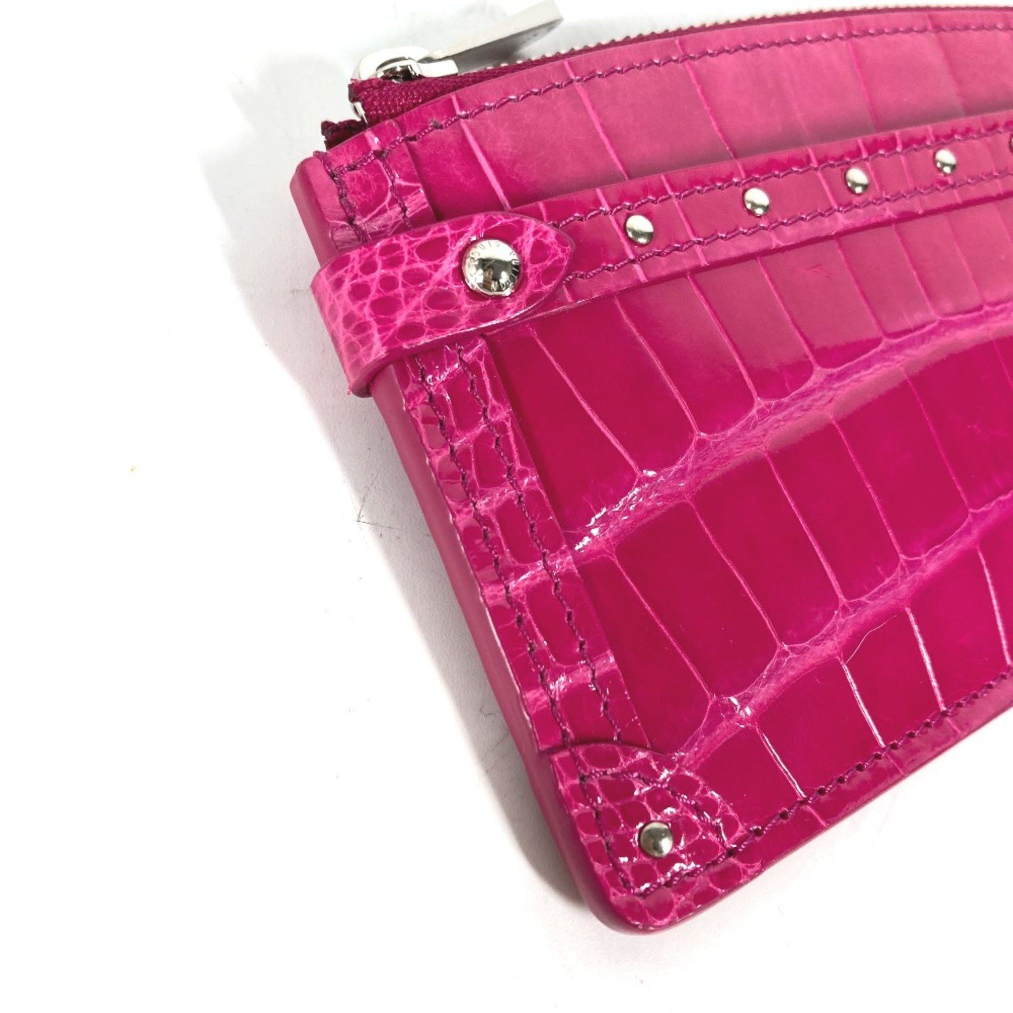 Louis Vuitton Louis Vuitton Studs Wallet Coin Compartment with key ring coin purse pink Size ONE SIZE - 5 Thumbnail