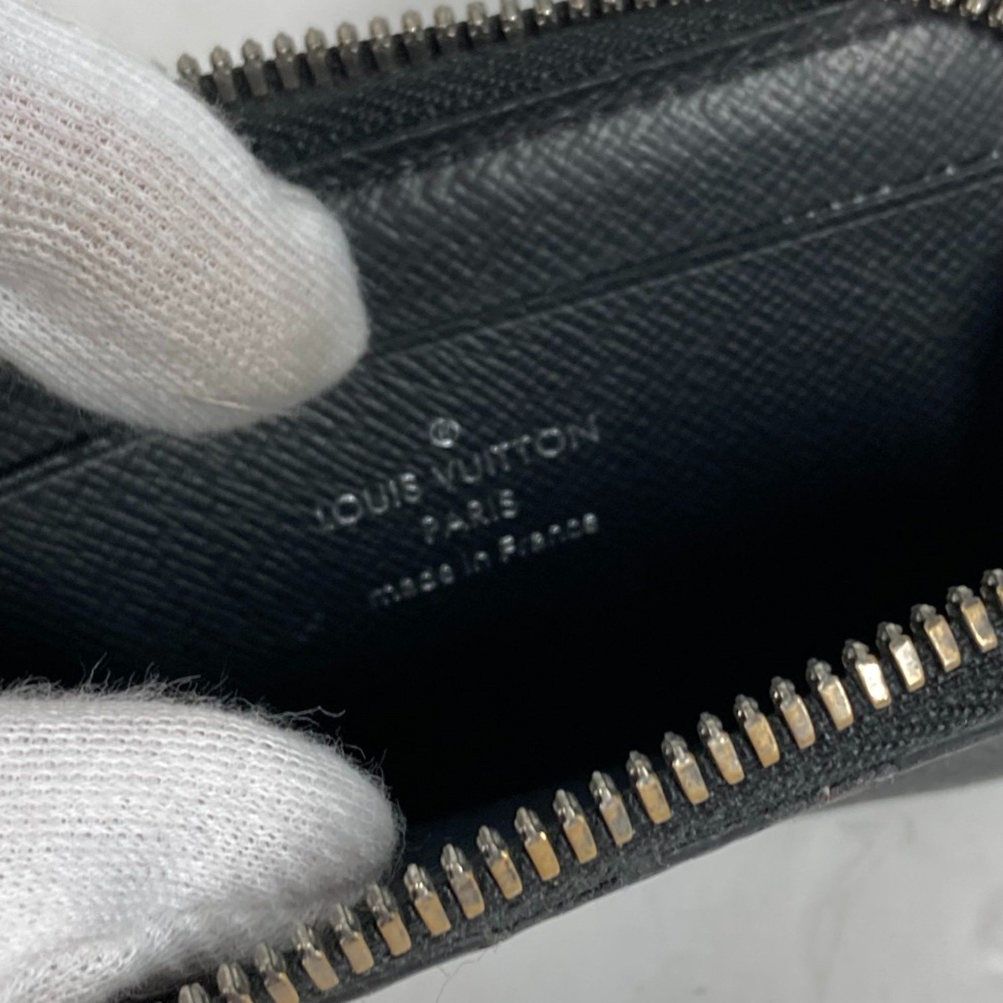 Louis Vuitton Louis Vuitton M63536 MonogramEclipse Wallet Coin Compartment L-shaped zipper coin purse Black Size ONE SIZE - 10 Thumbnail