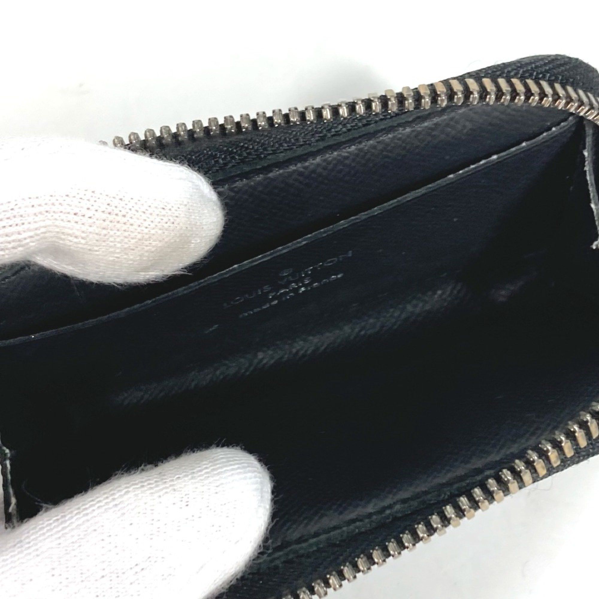 Louis Vuitton Louis Vuitton M63536 MonogramEclipse Wallet Coin Compartment L-shaped zipper coin purse Black Size ONE SIZE - 9 Thumbnail
