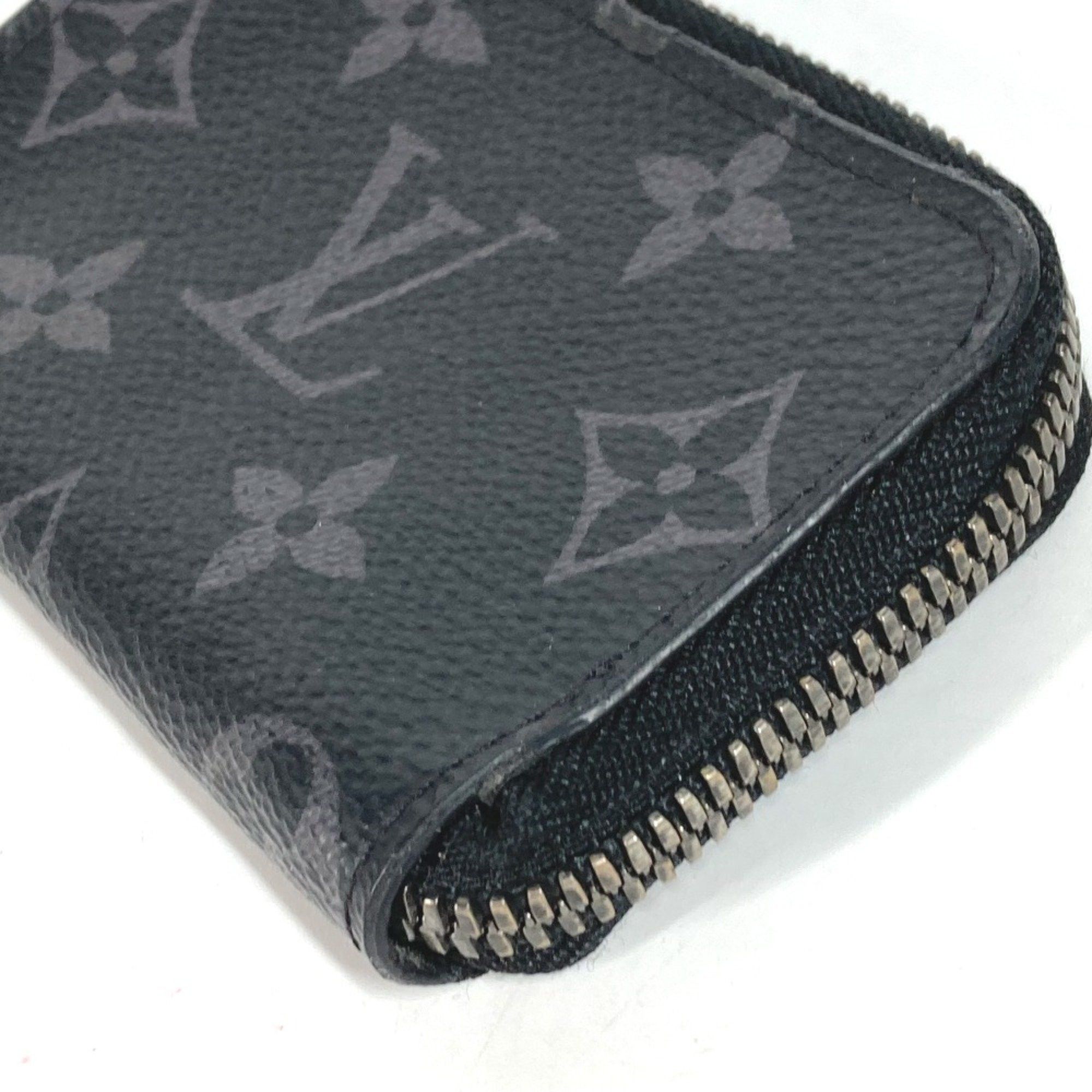 Louis Vuitton Louis Vuitton M63536 MonogramEclipse Wallet Coin Compartment L-shaped zipper coin purse Black Size ONE SIZE - 2 Thumbnail