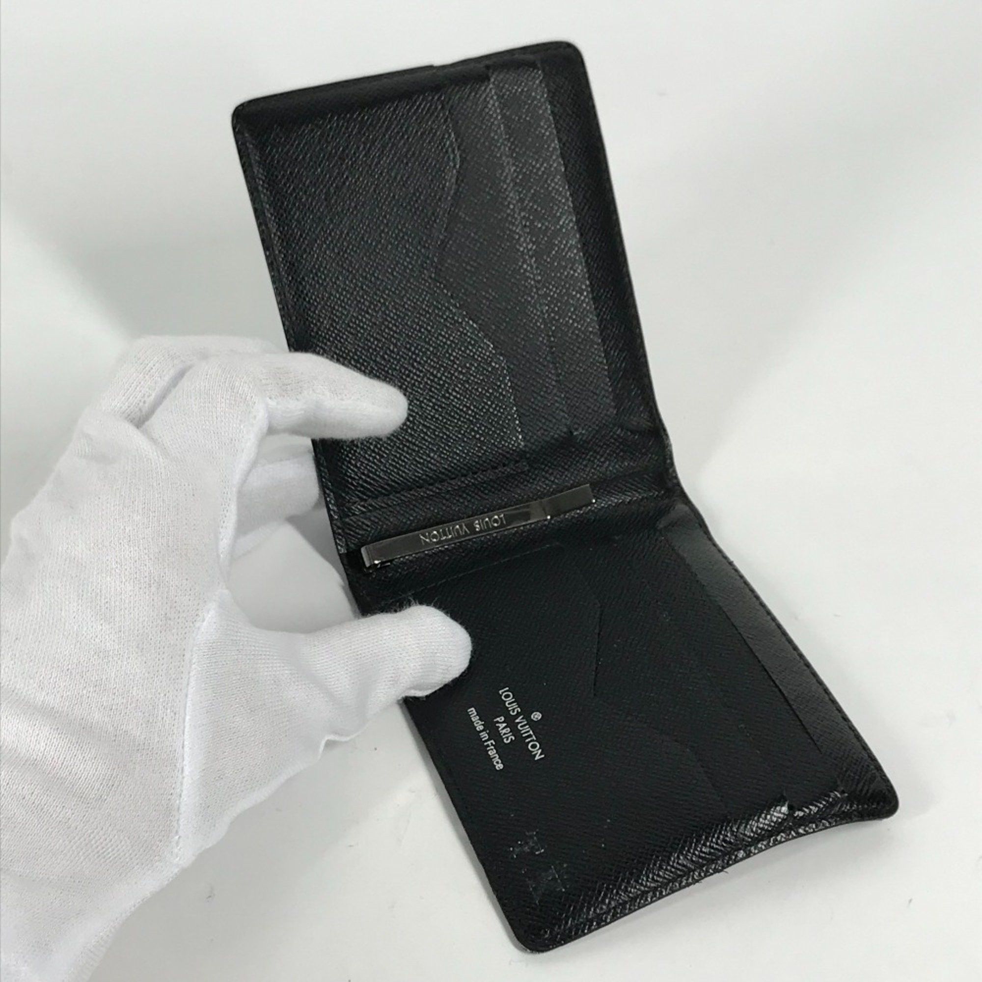 Louis Vuitton Louis Vuitton M62480 MonogramEclipse Compact Wallet with Money Clip Folded wallet Black Size ONE SIZE - 11 Thumbnail