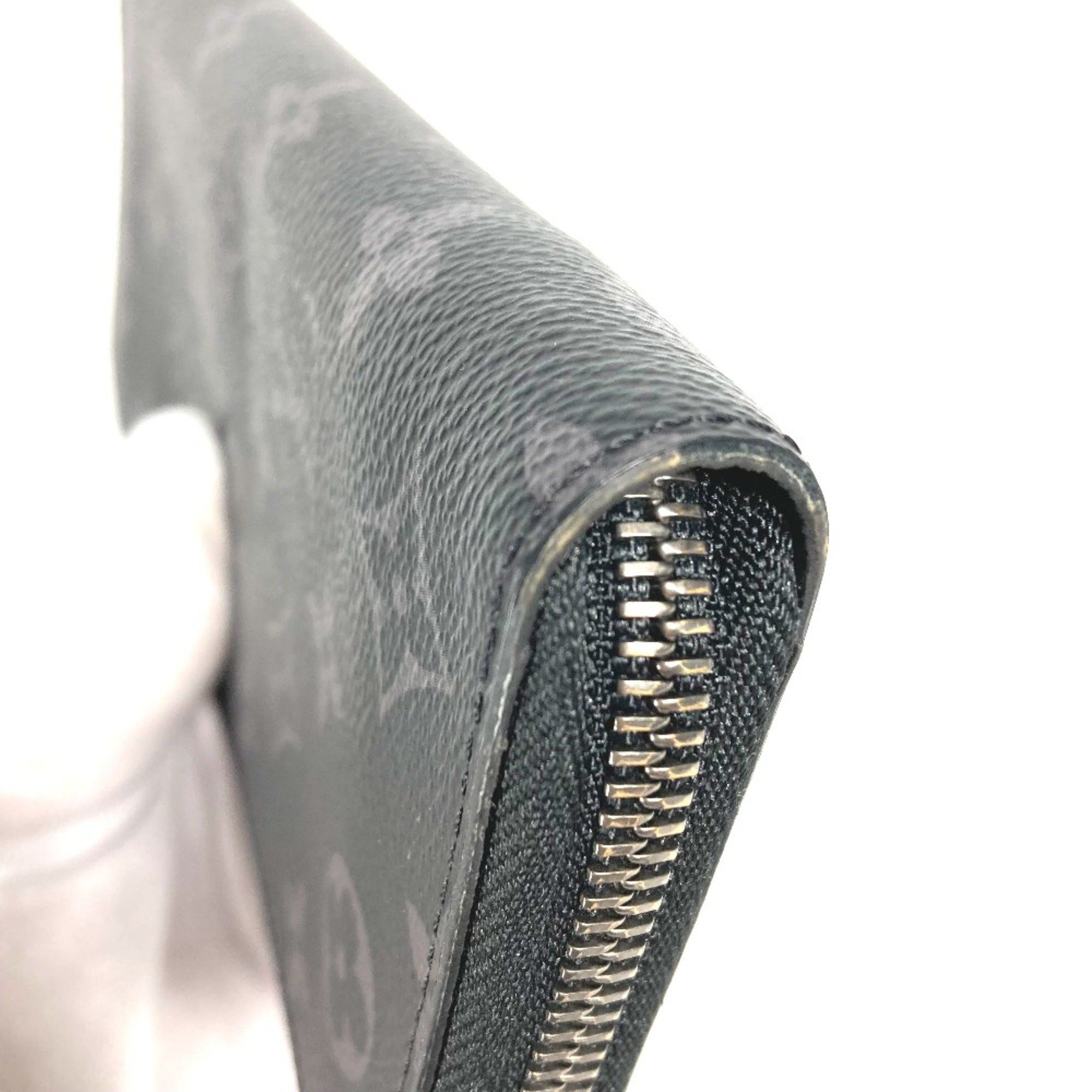 Louis Vuitton Louis Vuitton M62295 MonogramEclipse Zip Around Long Wallet Black Size ONE SIZE - 10 Thumbnail