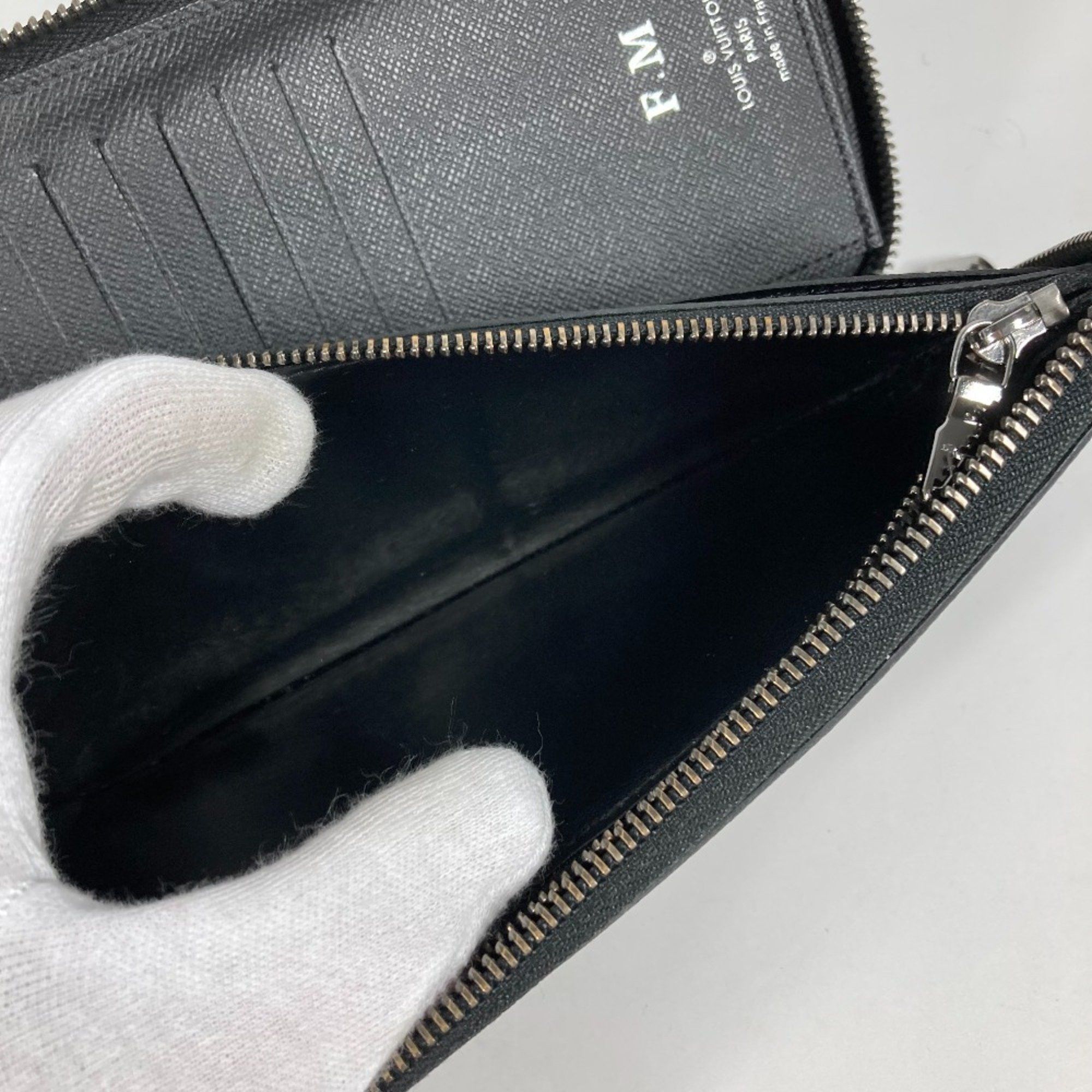 Louis Vuitton Louis Vuitton M62295 MonogramEclipse Zip Around Long Wallet Black Size ONE SIZE - 13 Thumbnail