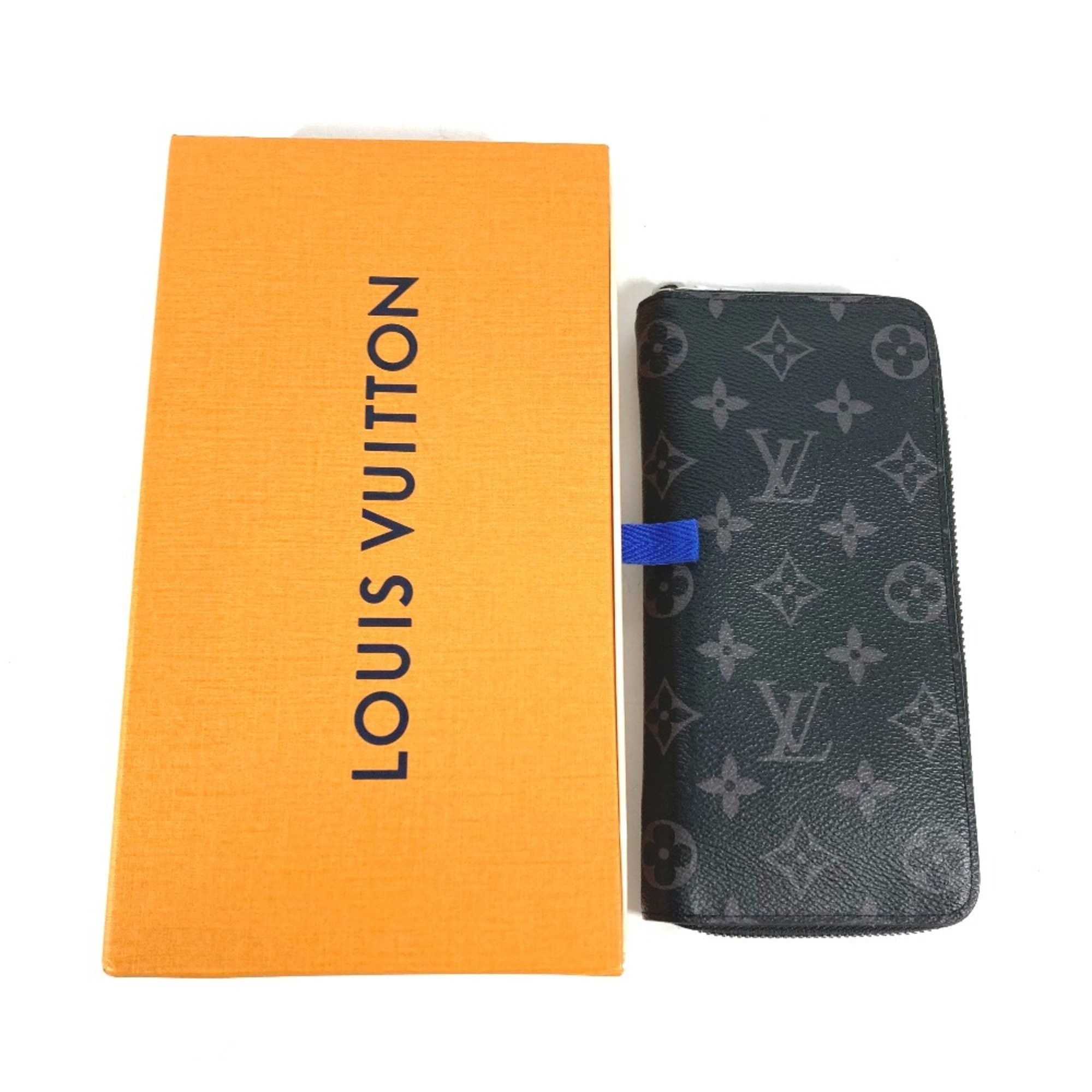 Louis Vuitton Louis Vuitton M62295 MonogramEclipse Zip Around Long Wallet Black Size ONE SIZE - 2 Thumbnail