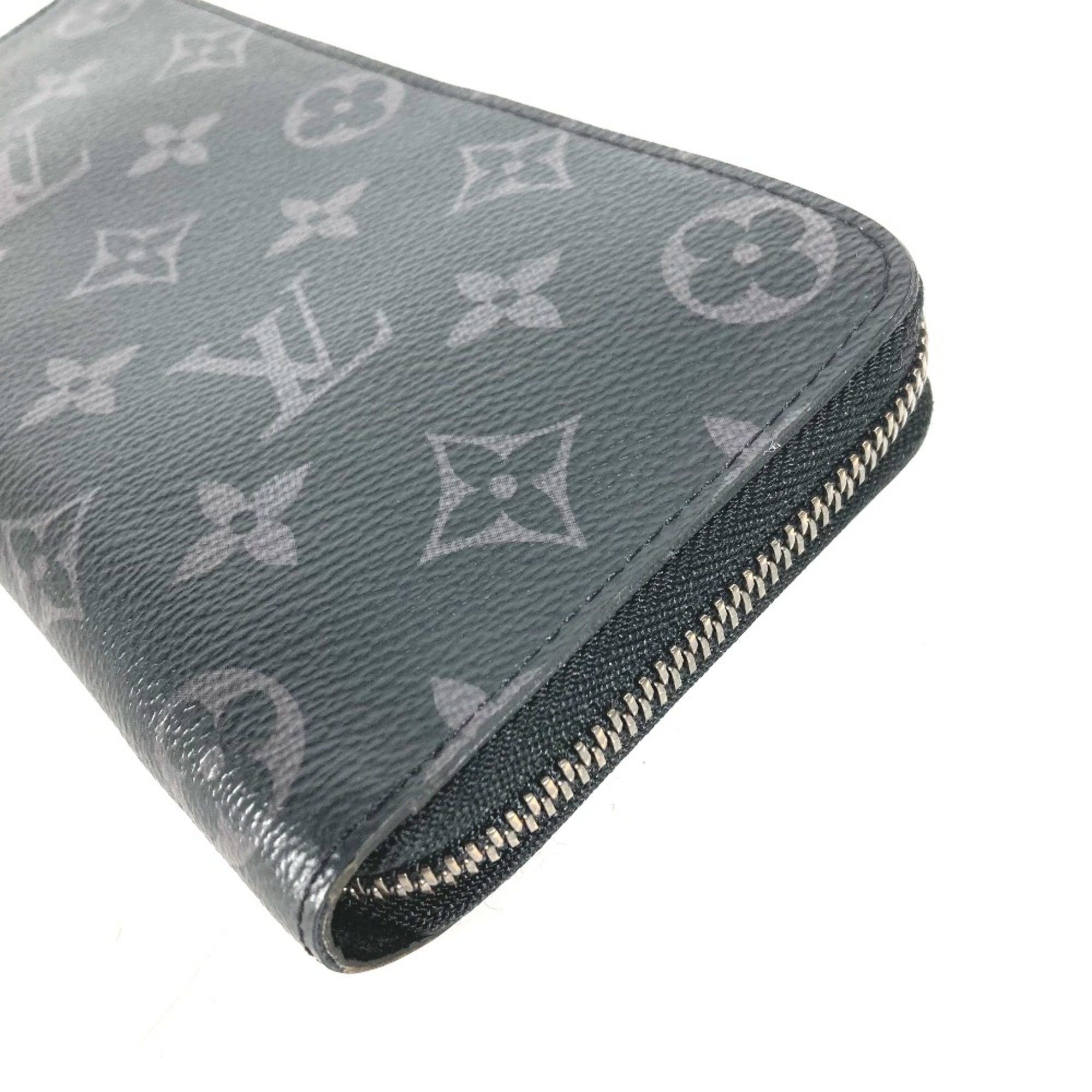 Louis Vuitton Louis Vuitton M62295 MonogramEclipse Zip Around Long Wallet Black Size ONE SIZE - 5 Thumbnail