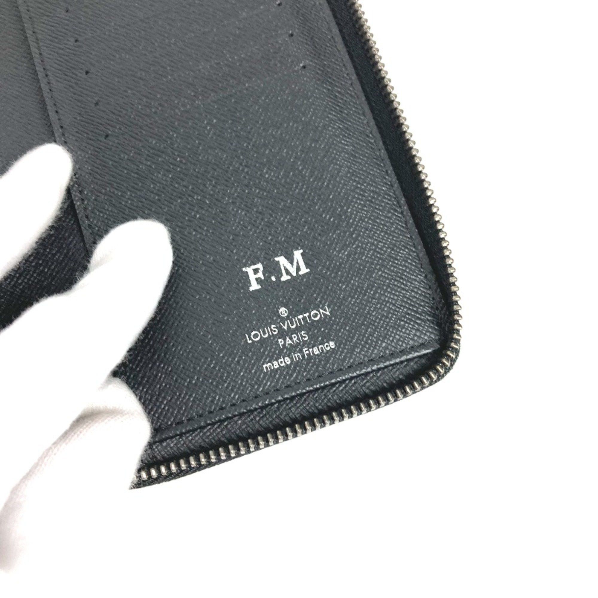 Louis Vuitton Louis Vuitton M62295 MonogramEclipse Zip Around Long Wallet Black Size ONE SIZE - 11 Thumbnail