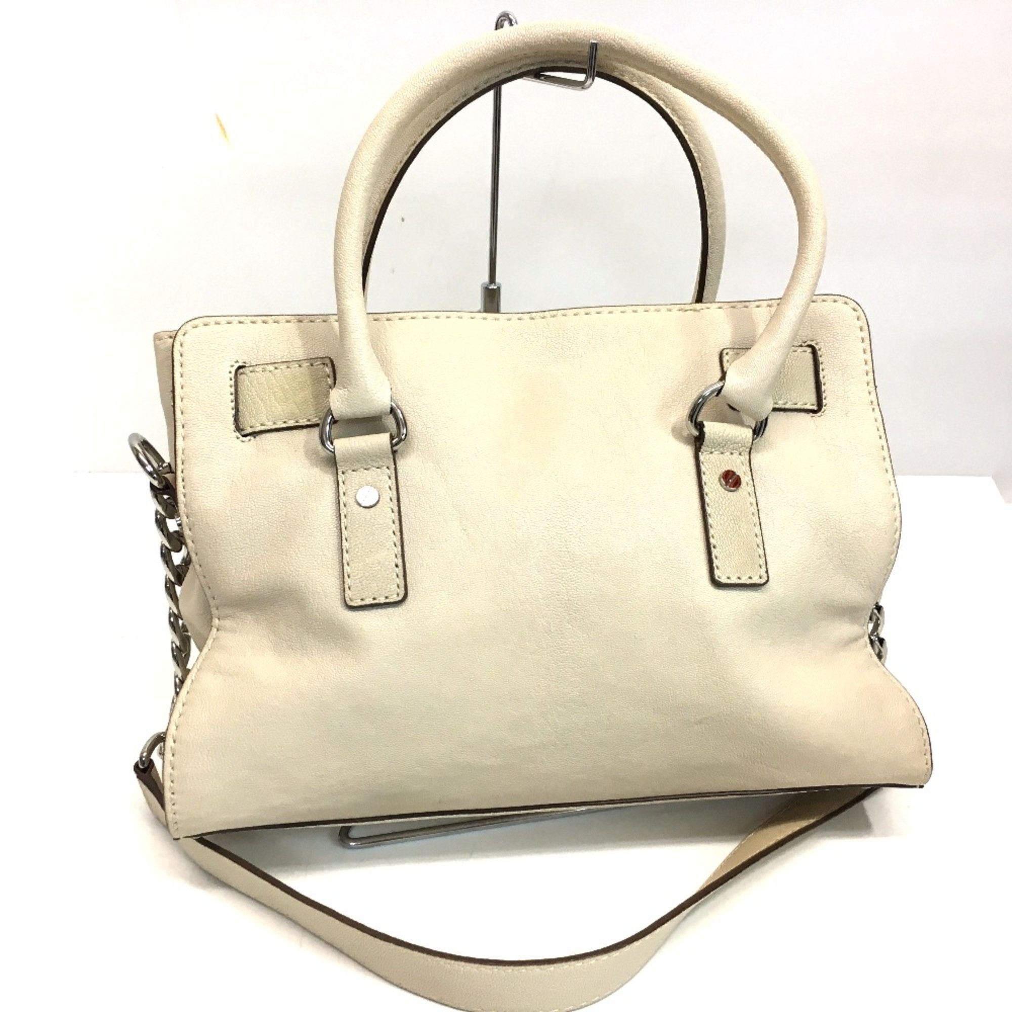 Michael Kors Michael Kors Hamilton Bag Shoulder Bag Tote Bag Off White Size ONE SIZE - 3 Thumbnail