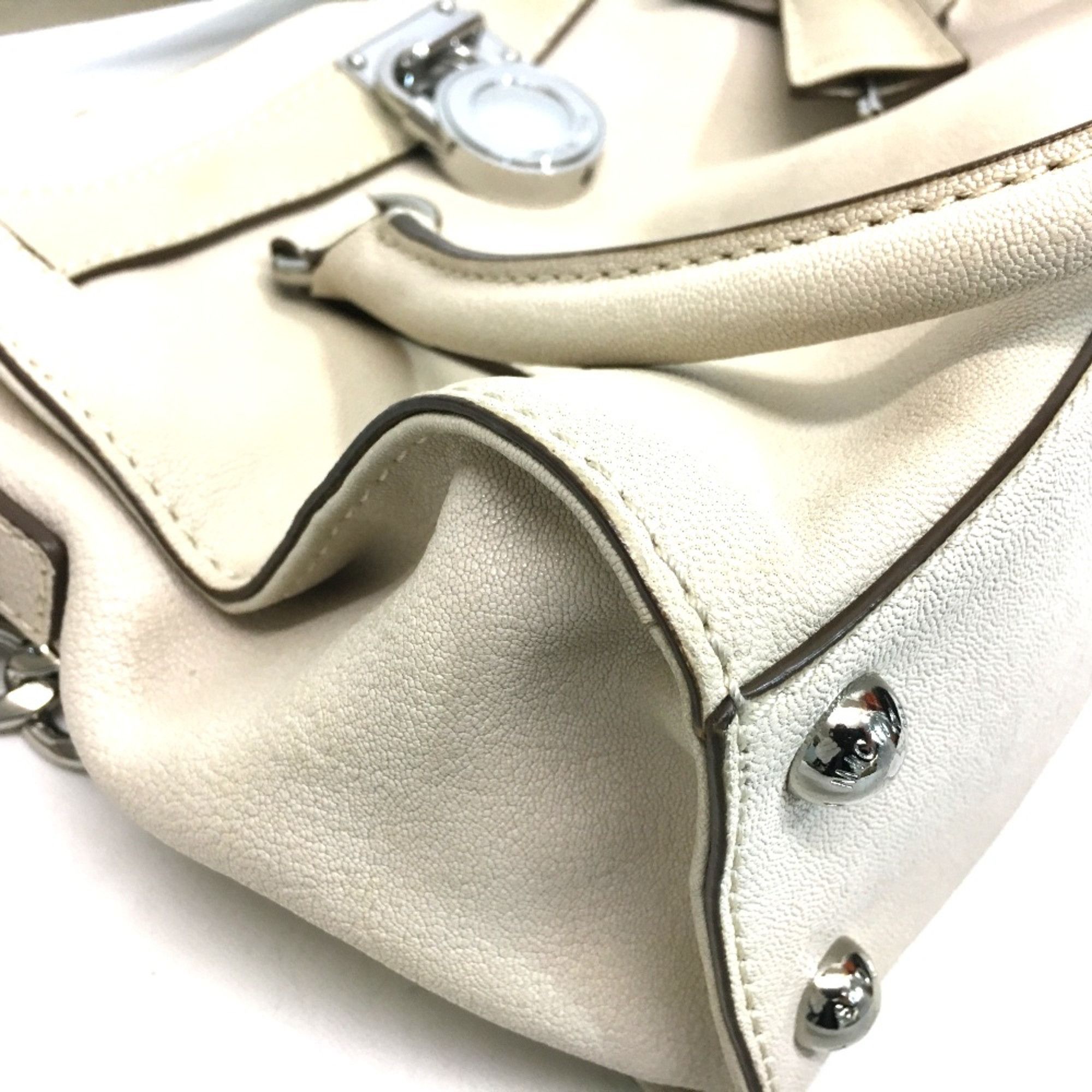 Michael Kors Michael Kors Hamilton Bag Shoulder Bag Tote Bag Off White Size ONE SIZE - 7 Thumbnail