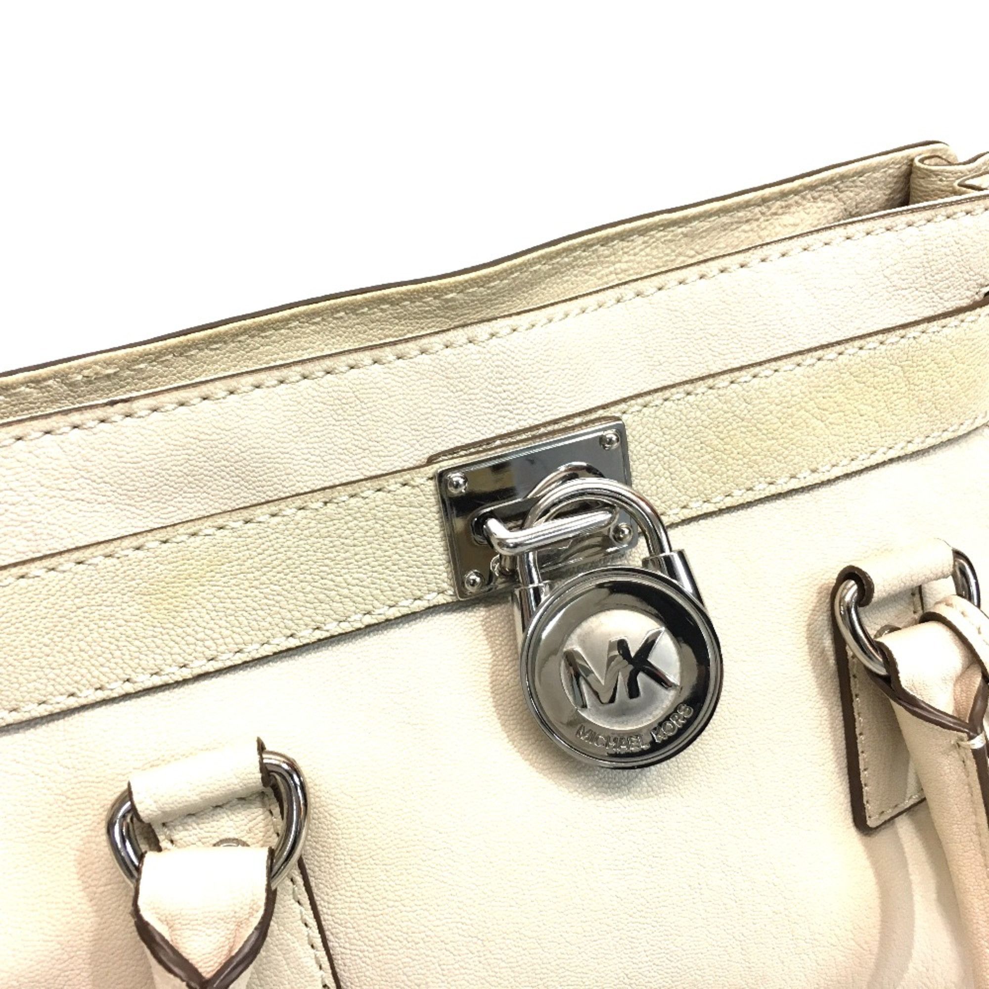 Michael Kors Michael Kors Hamilton Bag Shoulder Bag Tote Bag Off White Size ONE SIZE - 5 Thumbnail