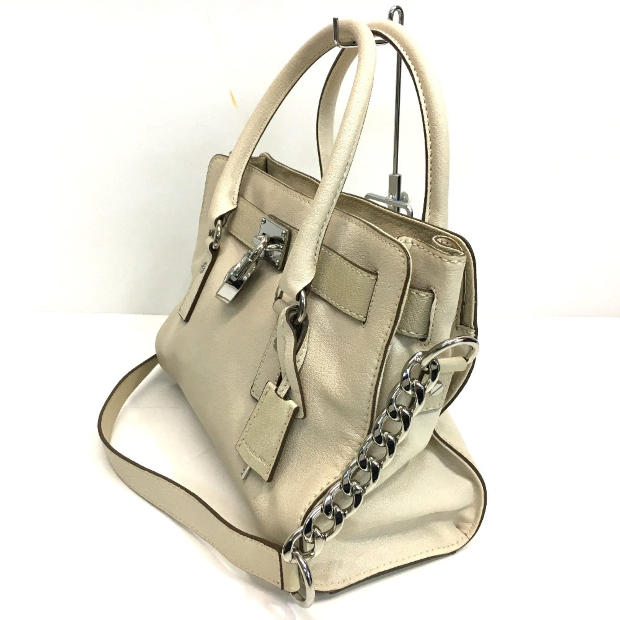 Michael Kors Michael Kors Hamilton Bag Shoulder Bag Tote Bag Off White Size ONE SIZE - 2 Thumbnail