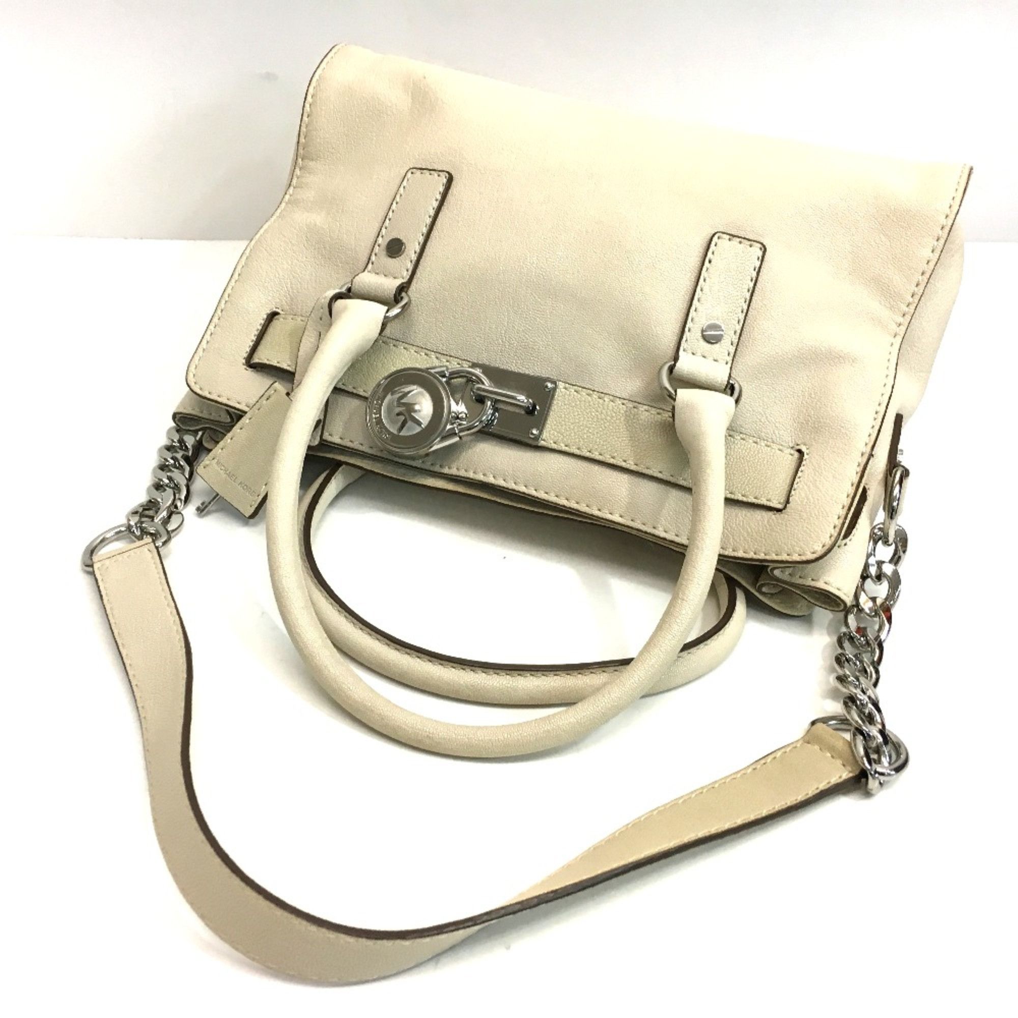 Michael Kors Michael Kors Hamilton Bag Shoulder Bag Tote Bag Off White Size ONE SIZE - 6 Thumbnail