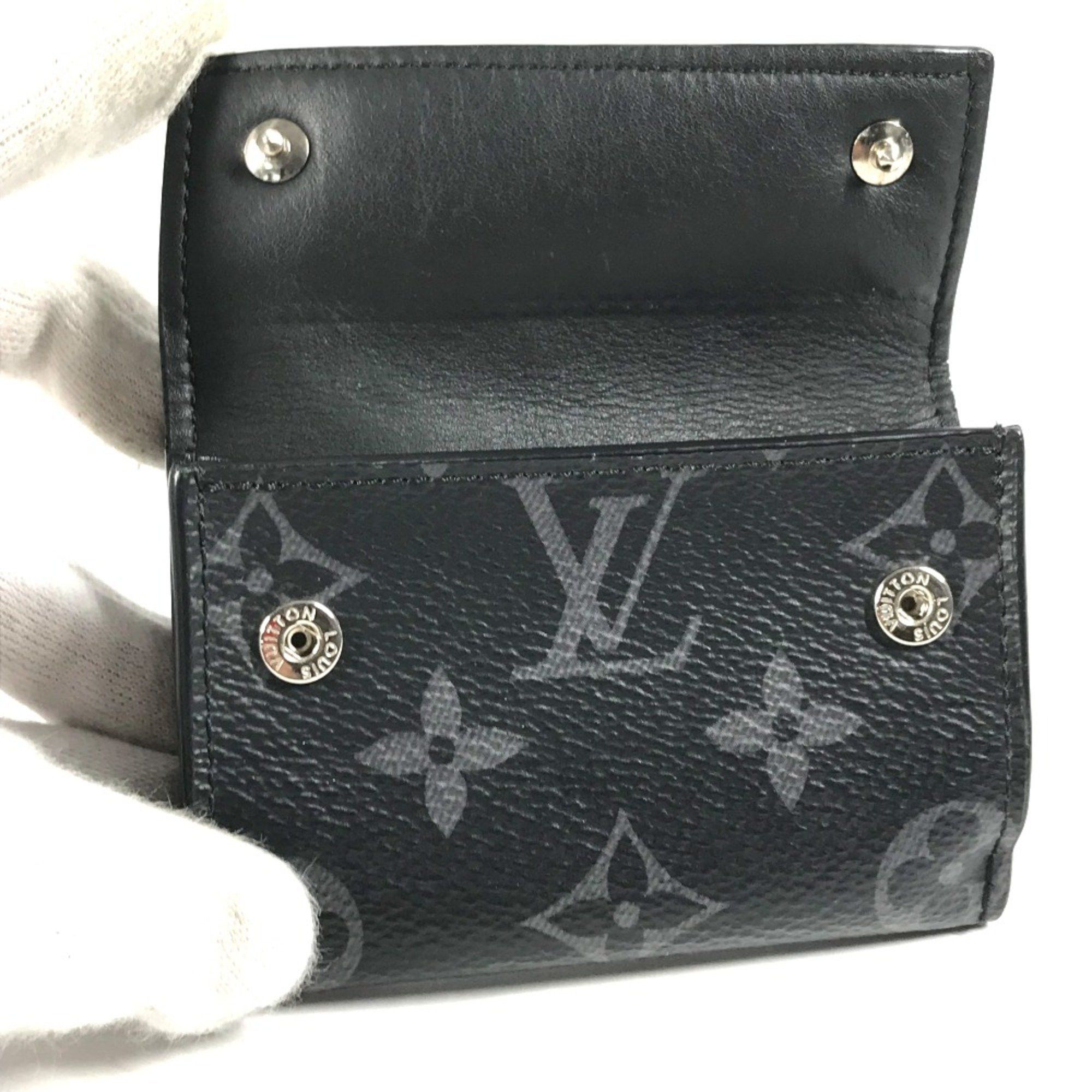 Louis Vuitton Louis Vuitton M67630 MonogramEclipse Compact wallet Trifold wallet Black Size ONE SIZE - 8 Thumbnail