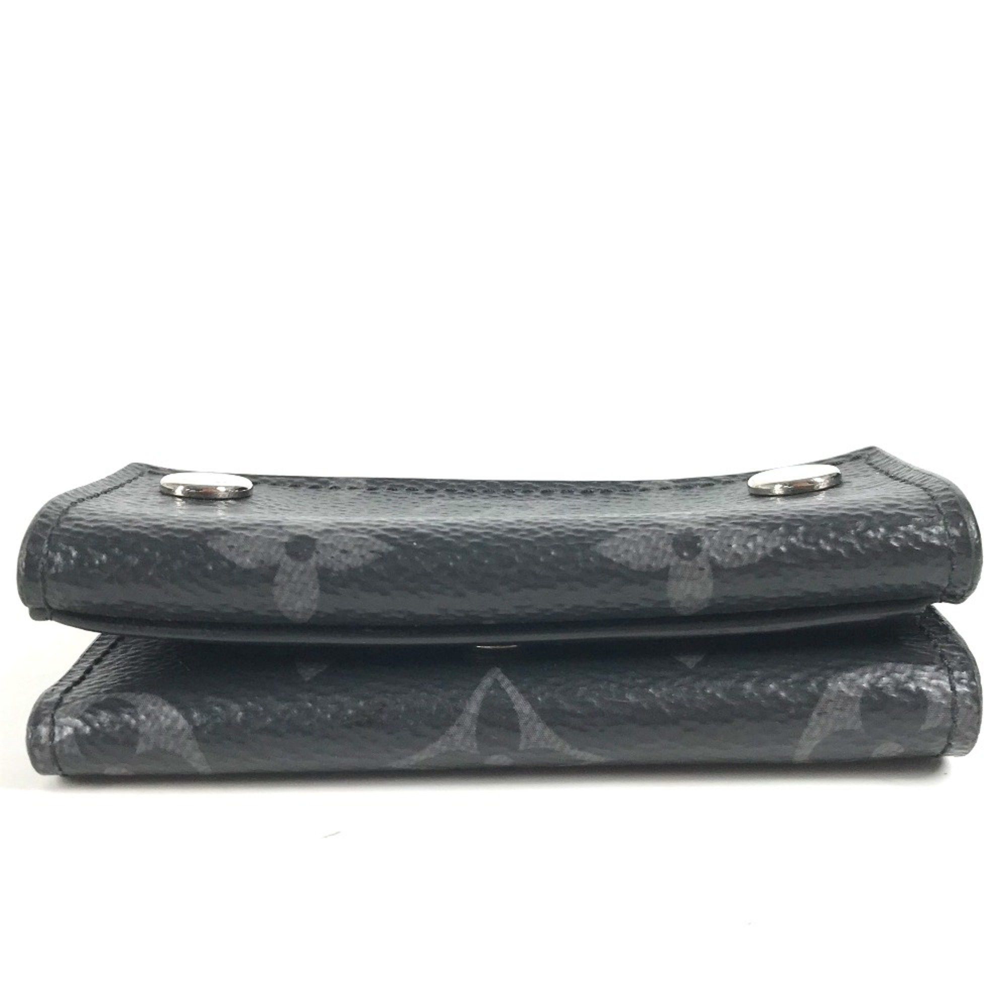 Louis Vuitton Louis Vuitton M67630 MonogramEclipse Compact wallet Trifold wallet Black Size ONE SIZE - 7 Thumbnail