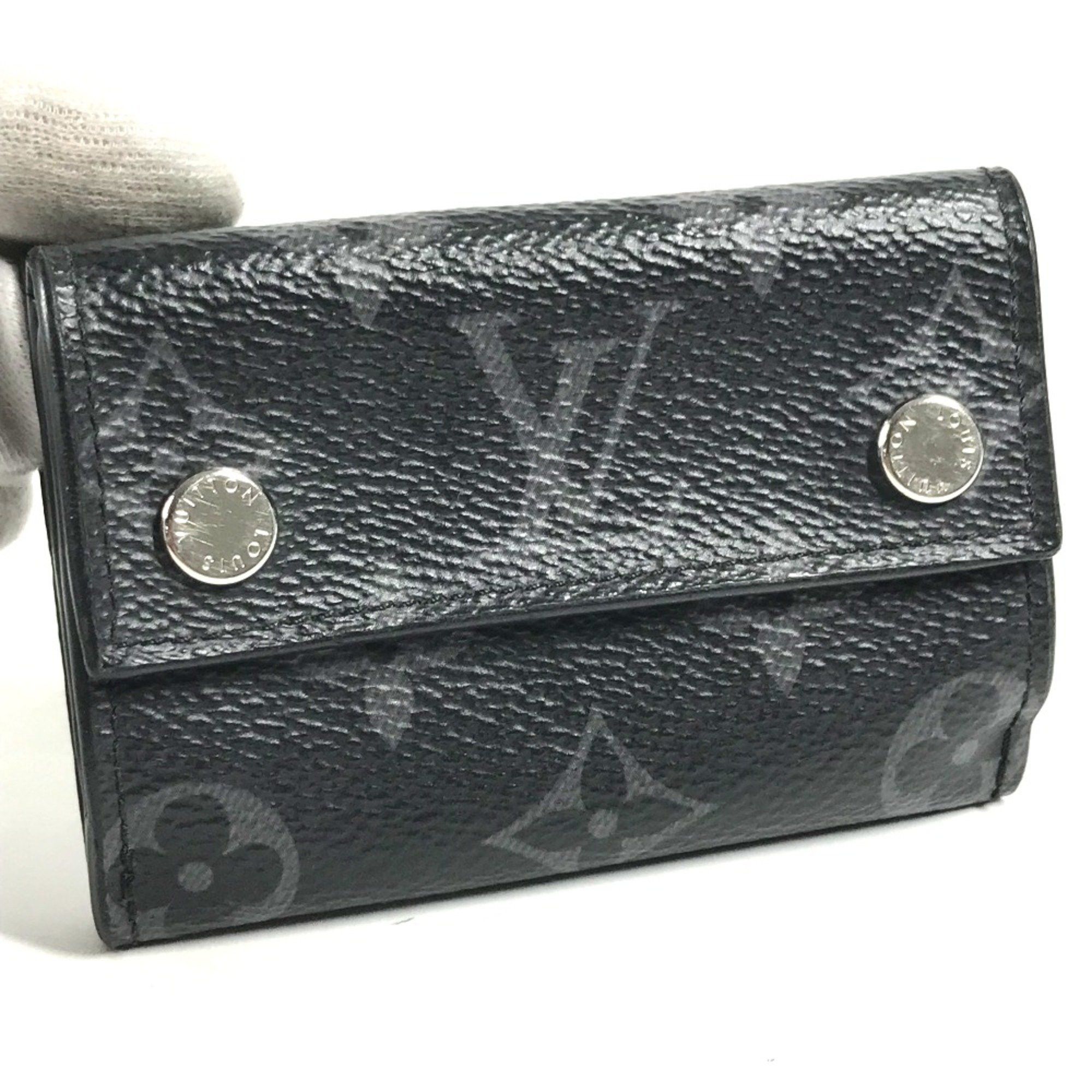Louis Vuitton Louis Vuitton M67630 MonogramEclipse Compact wallet Trifold wallet Black Size ONE SIZE - 5 Thumbnail