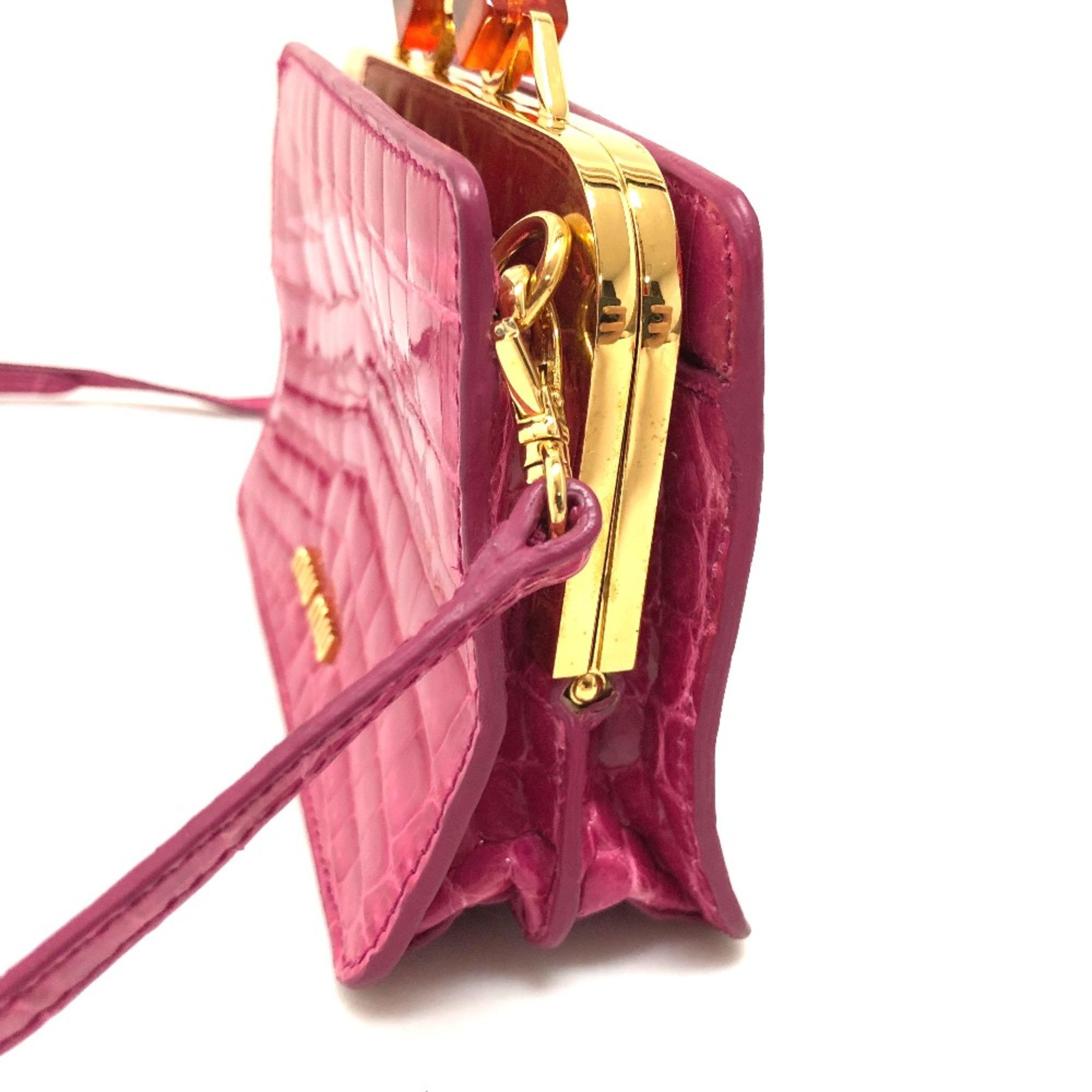 Miu Miu Miu Miu Bag Pochette Shoulder Bag pink Size ONE SIZE - 3 Thumbnail