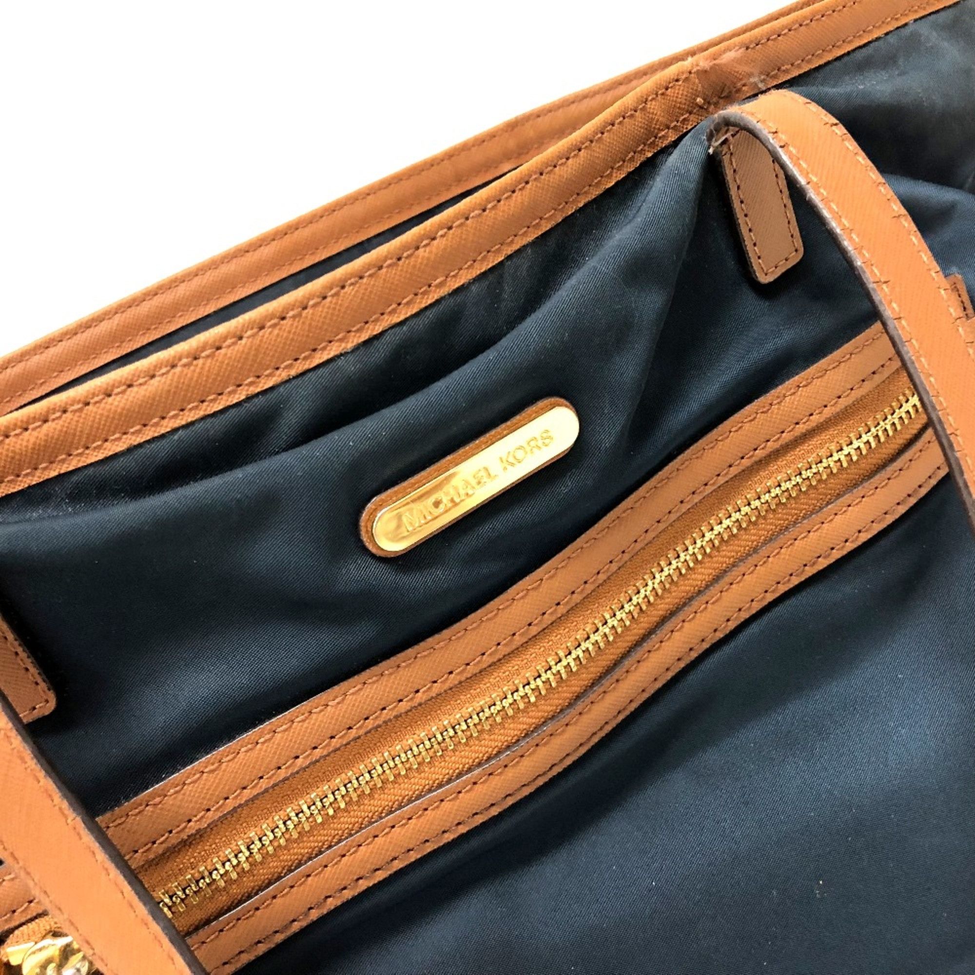 Michael Kors Michael Kors Bag Tote Bag Shoulder Bag Navy Brown Size ONE SIZE - 2 Thumbnail