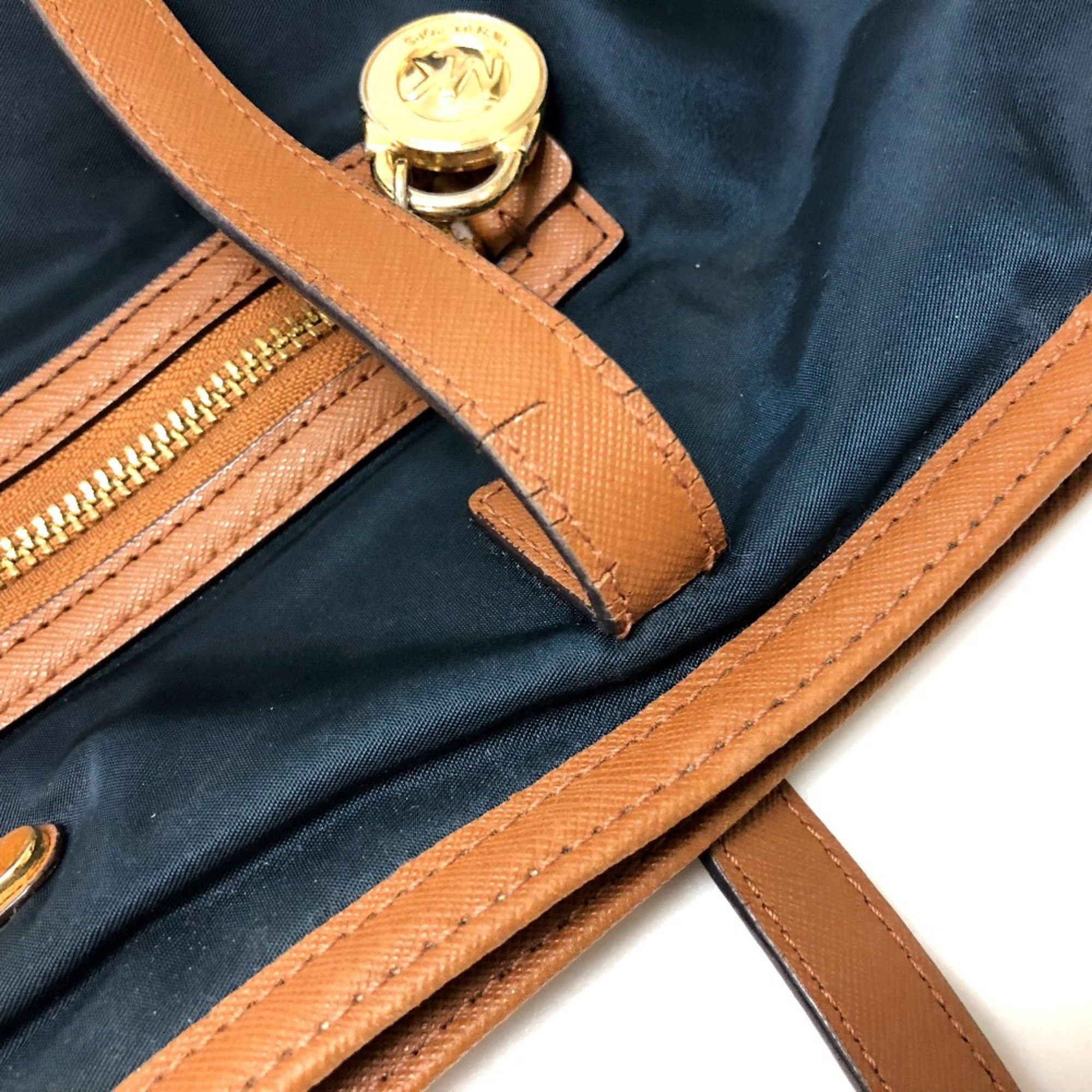 Michael Kors Michael Kors Bag Tote Bag Shoulder Bag Navy Brown Size ONE SIZE - 12 Thumbnail