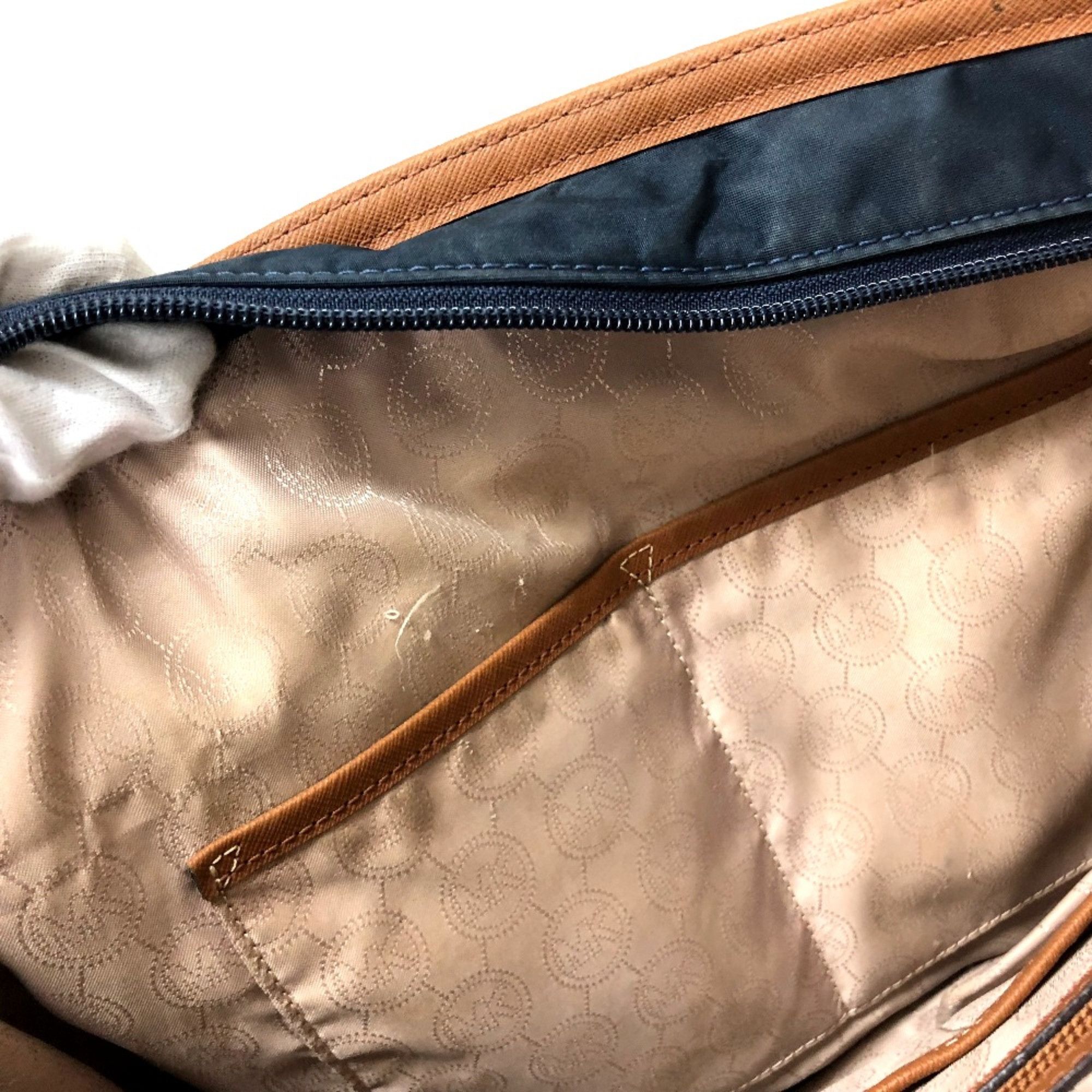 Michael Kors Michael Kors Bag Tote Bag Shoulder Bag Navy Brown Size ONE SIZE - 10 Thumbnail