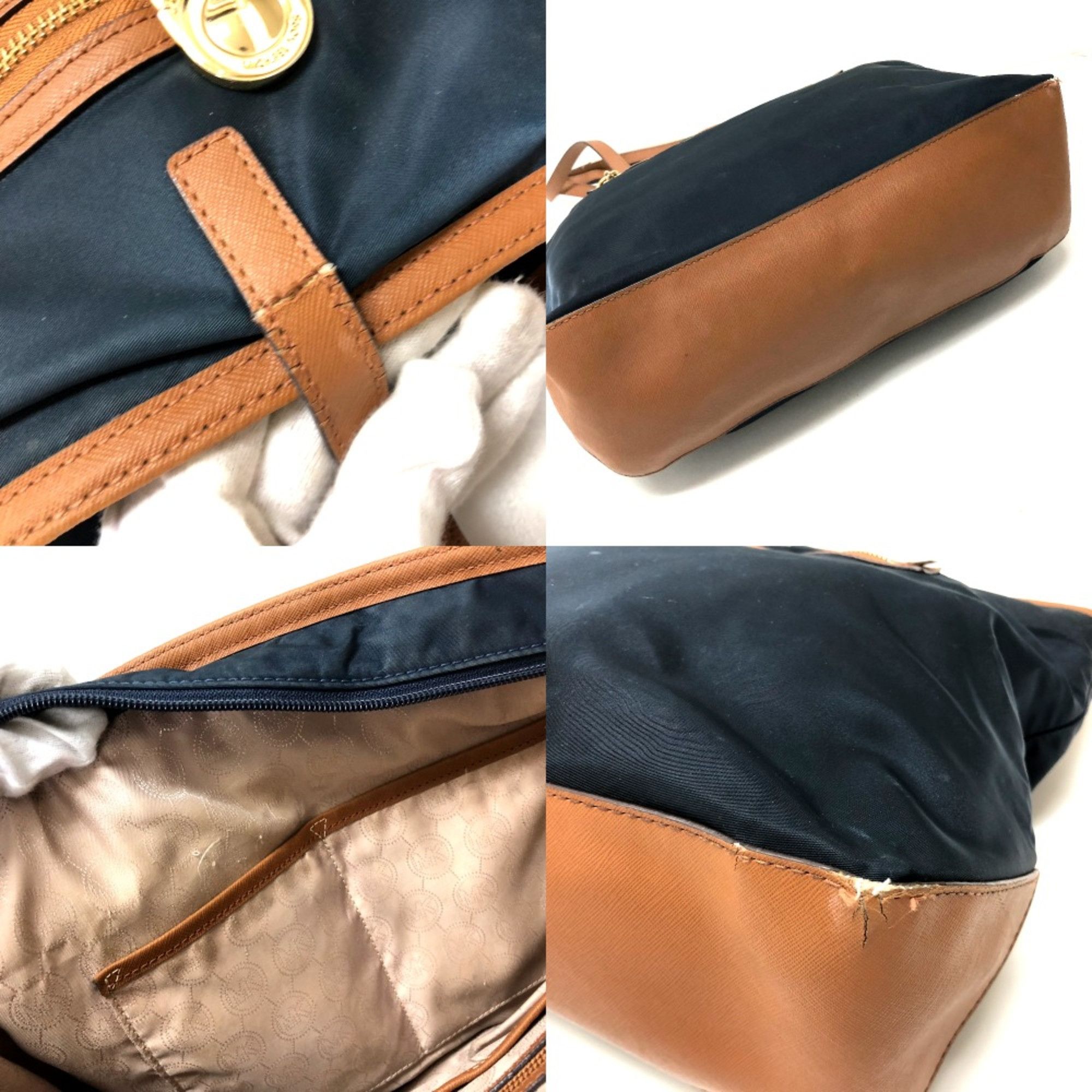 Michael Kors Michael Kors Bag Tote Bag Shoulder Bag Navy Brown Size ONE SIZE - 15 Thumbnail