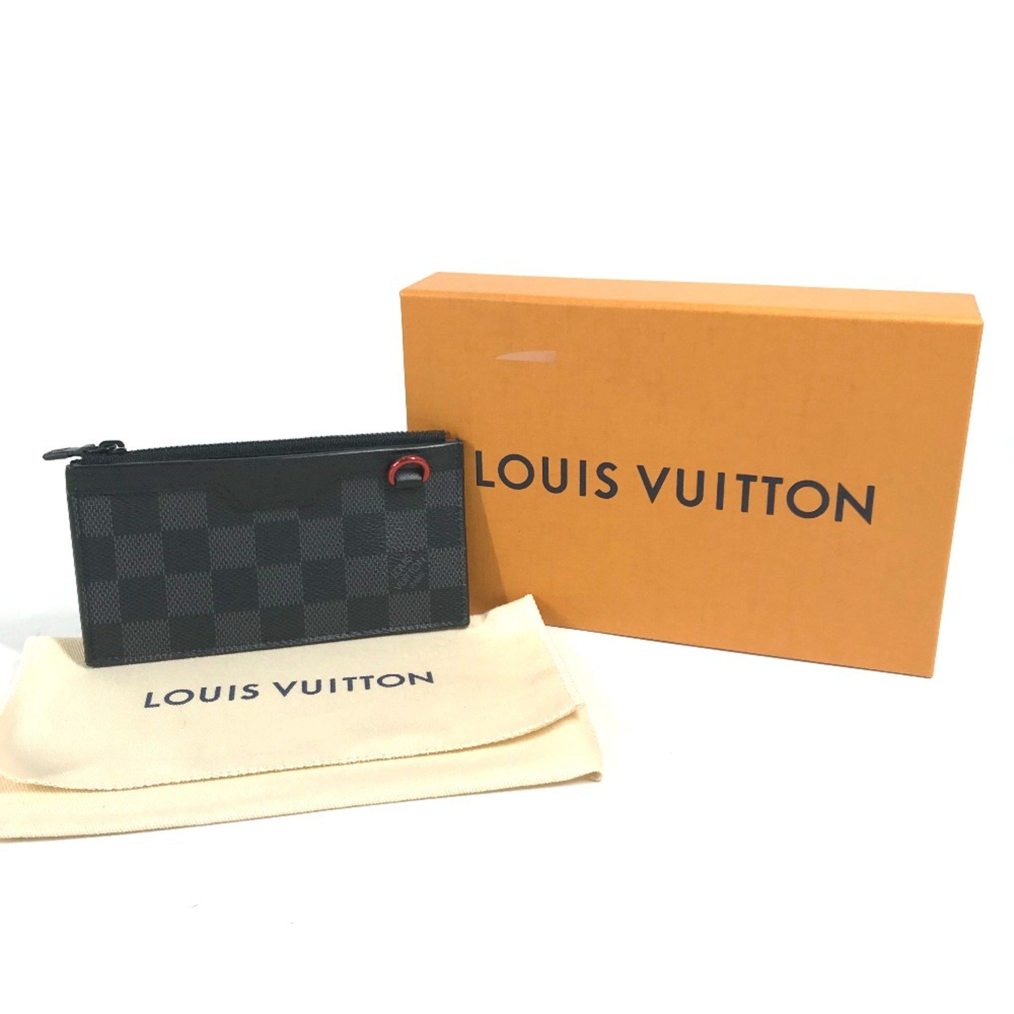 Louis Vuitton Louis Vuitton N60354 Damier Graphite Coin Compartment Wallet coin purse Black Size ONE SIZE - 13 Thumbnail