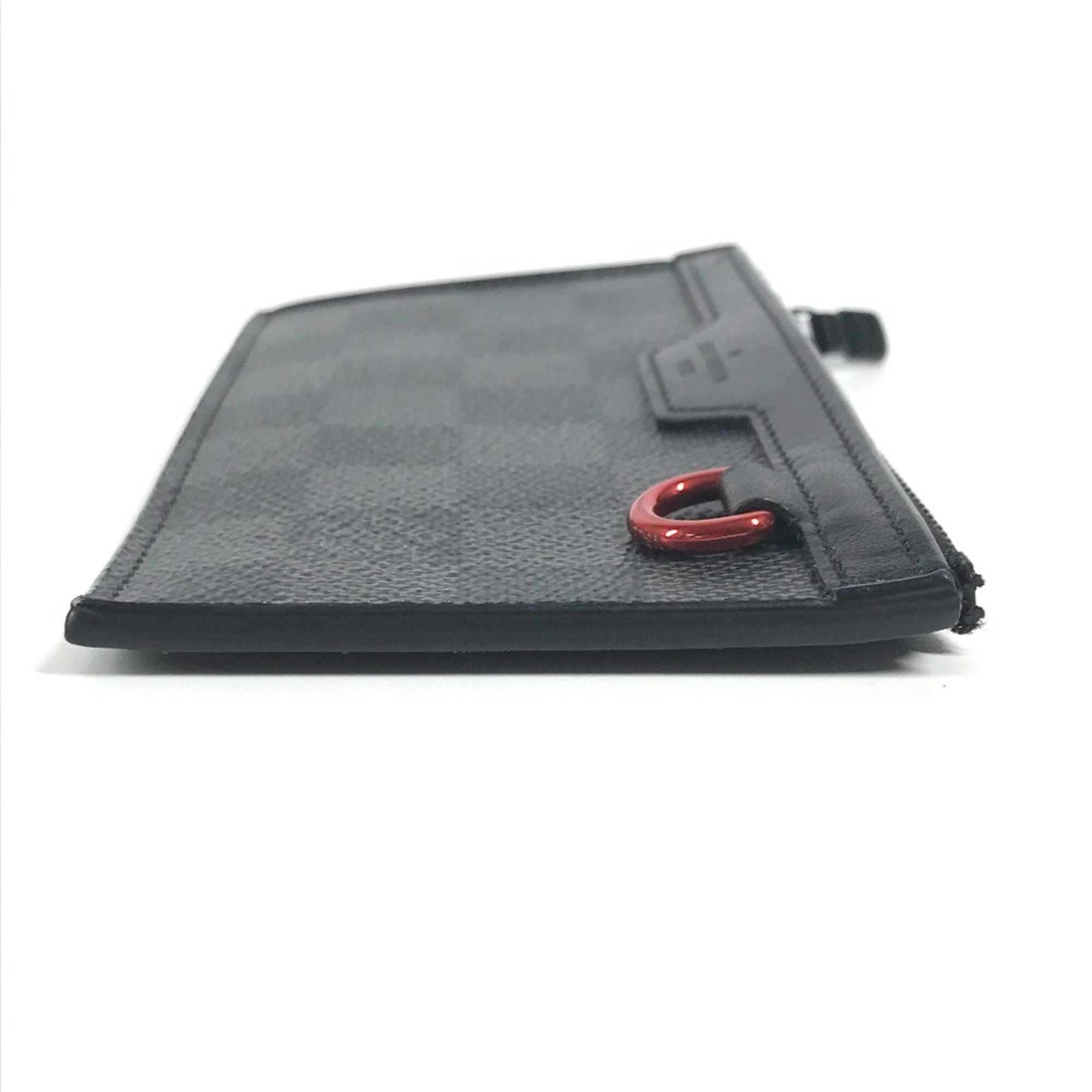 Louis Vuitton Louis Vuitton N60354 Damier Graphite Coin Compartment Wallet coin purse Black Size ONE SIZE - 4 Thumbnail