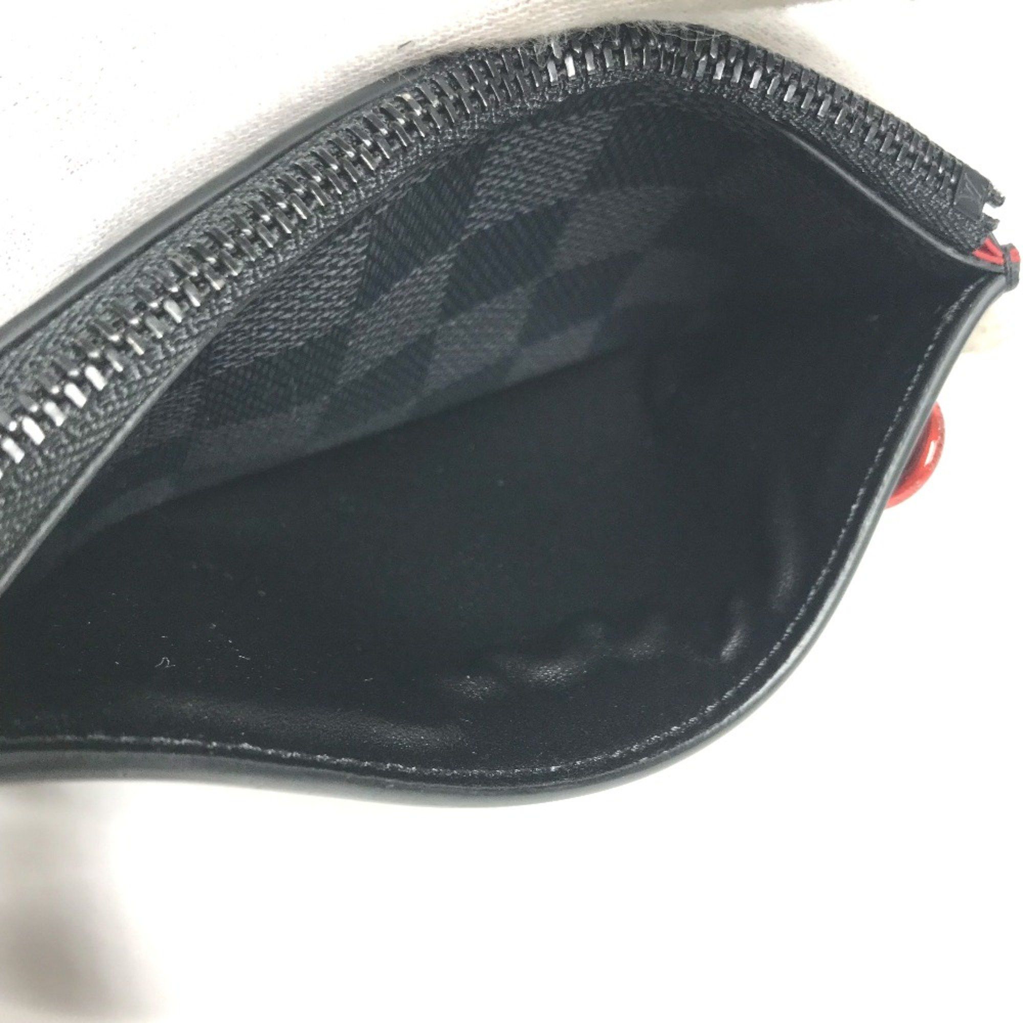 Louis Vuitton Louis Vuitton N60354 Damier Graphite Coin Compartment Wallet coin purse Black Size ONE SIZE - 12 Thumbnail