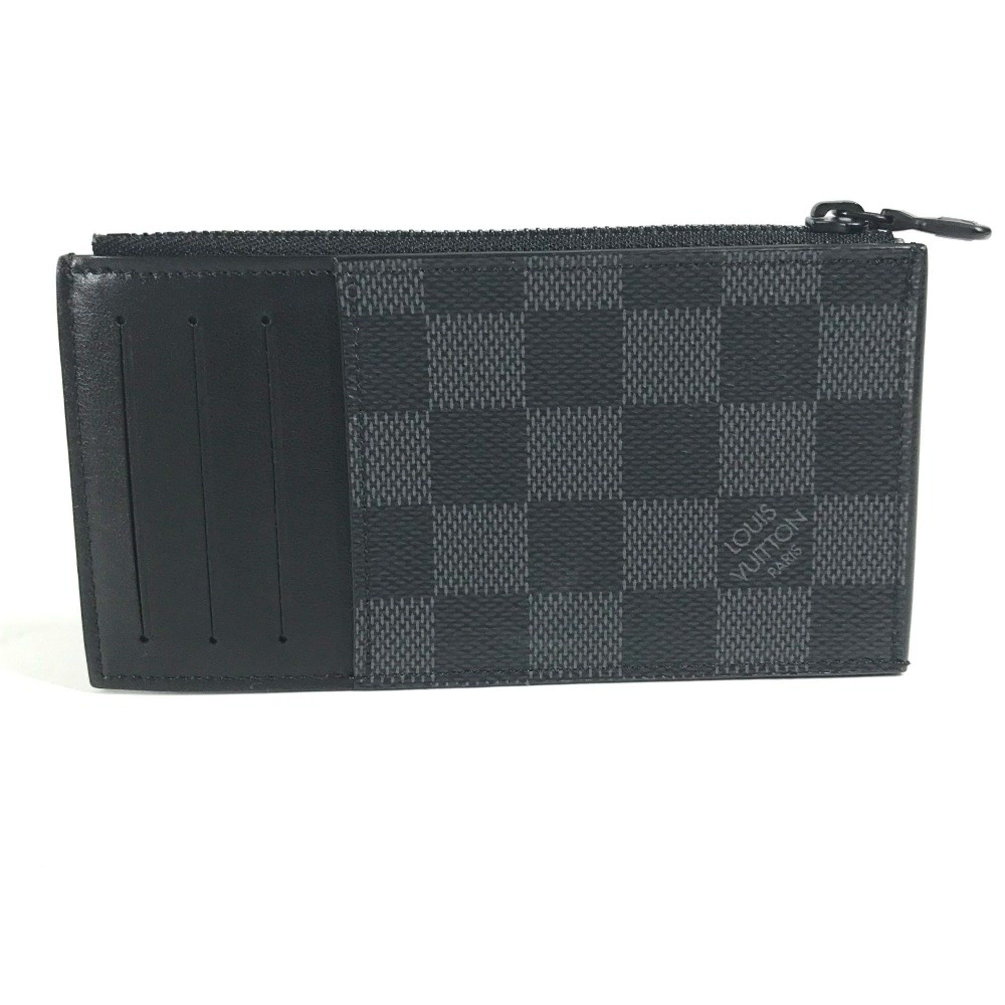 Louis Vuitton Louis Vuitton N60354 Damier Graphite Coin Compartment Wallet coin purse Black Size ONE SIZE - 2 Thumbnail