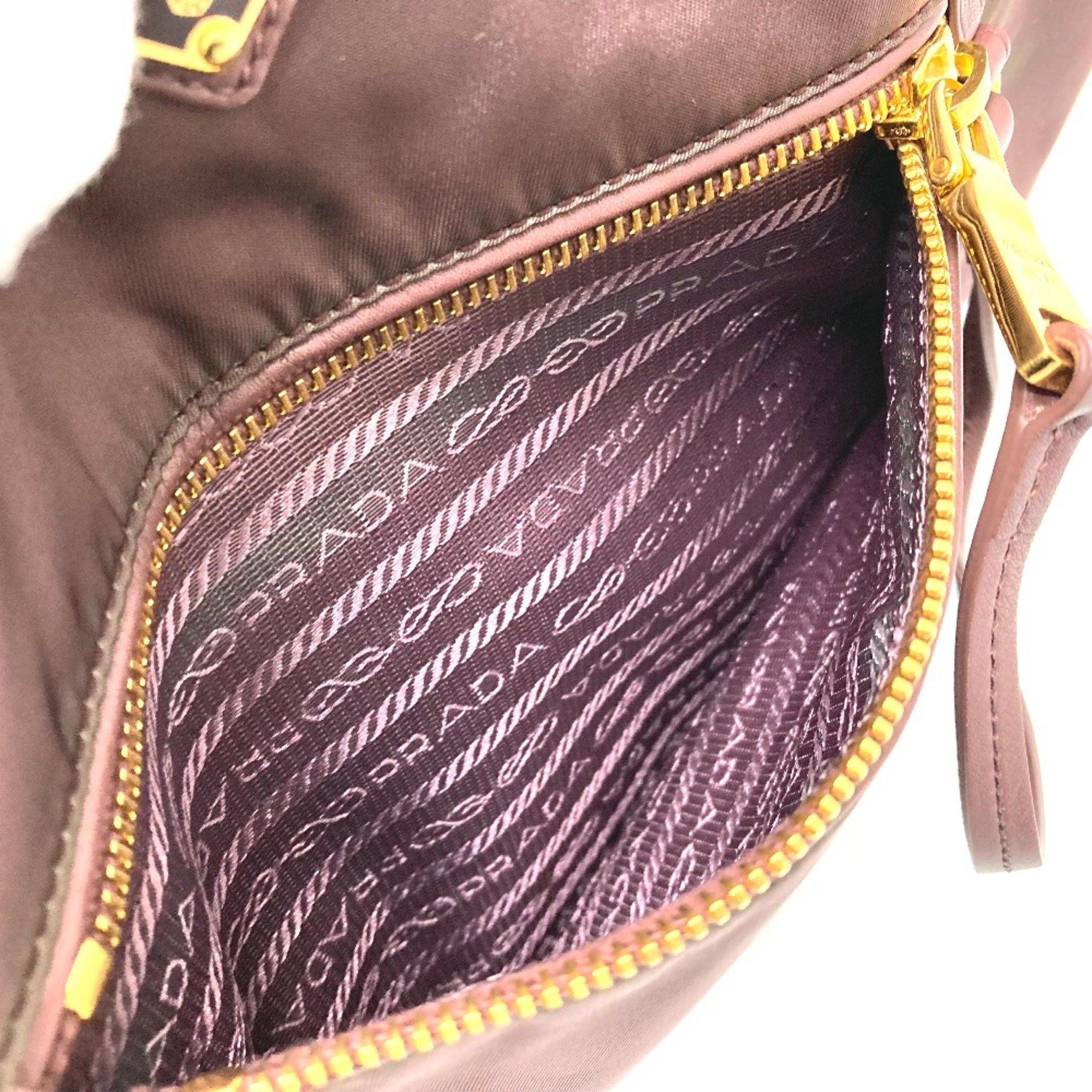 Prada PRADA BR4354 Logo Plate Bag Hand Bag Shoulder Bag Tote Bag purple Size ONE SIZE - 10 Thumbnail