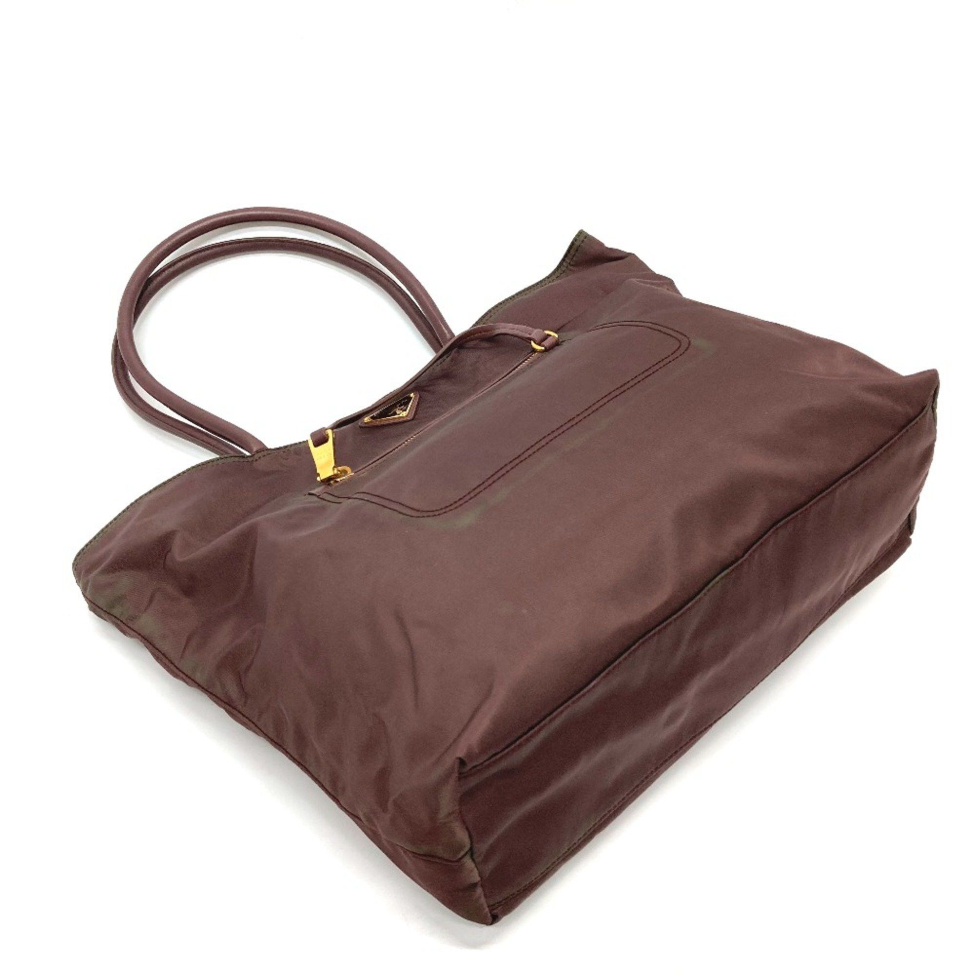 Prada PRADA BR4354 Logo Plate Bag Hand Bag Shoulder Bag Tote Bag purple Size ONE SIZE - 4 Thumbnail