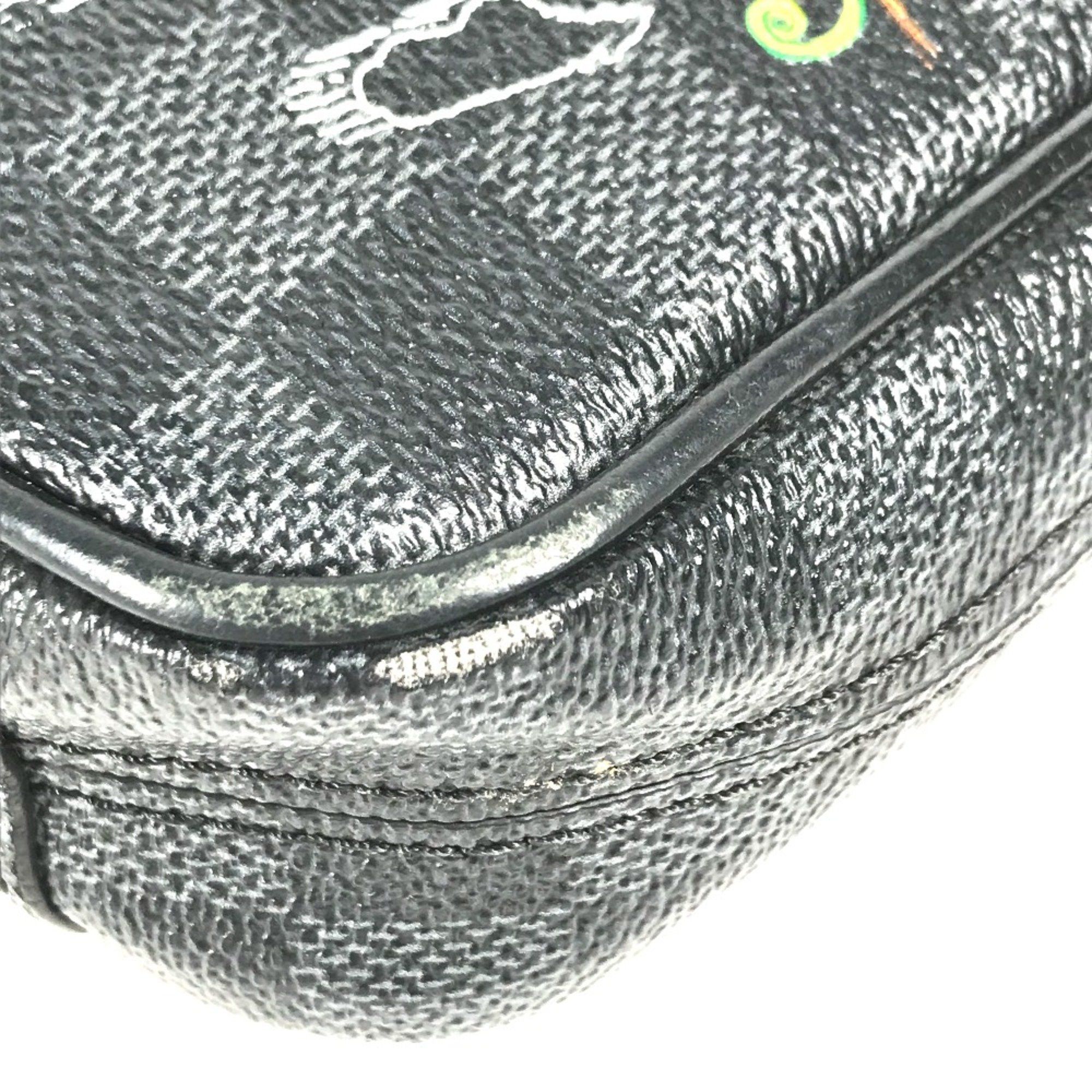 Louis Vuitton Louis Vuitton Damier Graphite Map Bag Crossbody Pochette Shoulder Bag Black Size ONE SIZE - 6 Thumbnail