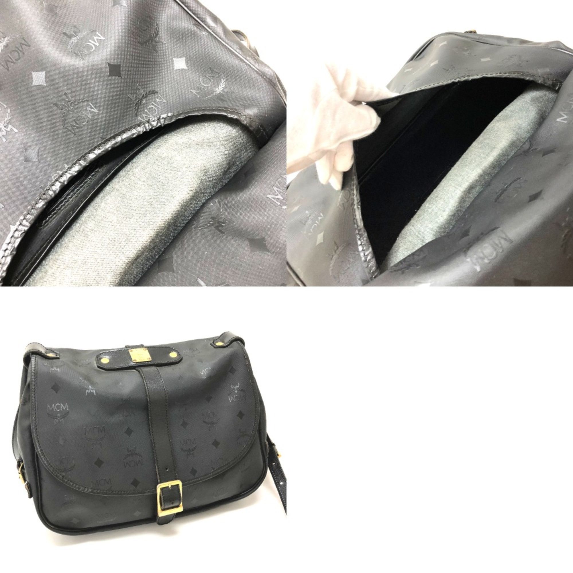 MCM MCM Crossbody bag messenger bag Shoulder Bag Black Size ONE SIZE - 13 Thumbnail