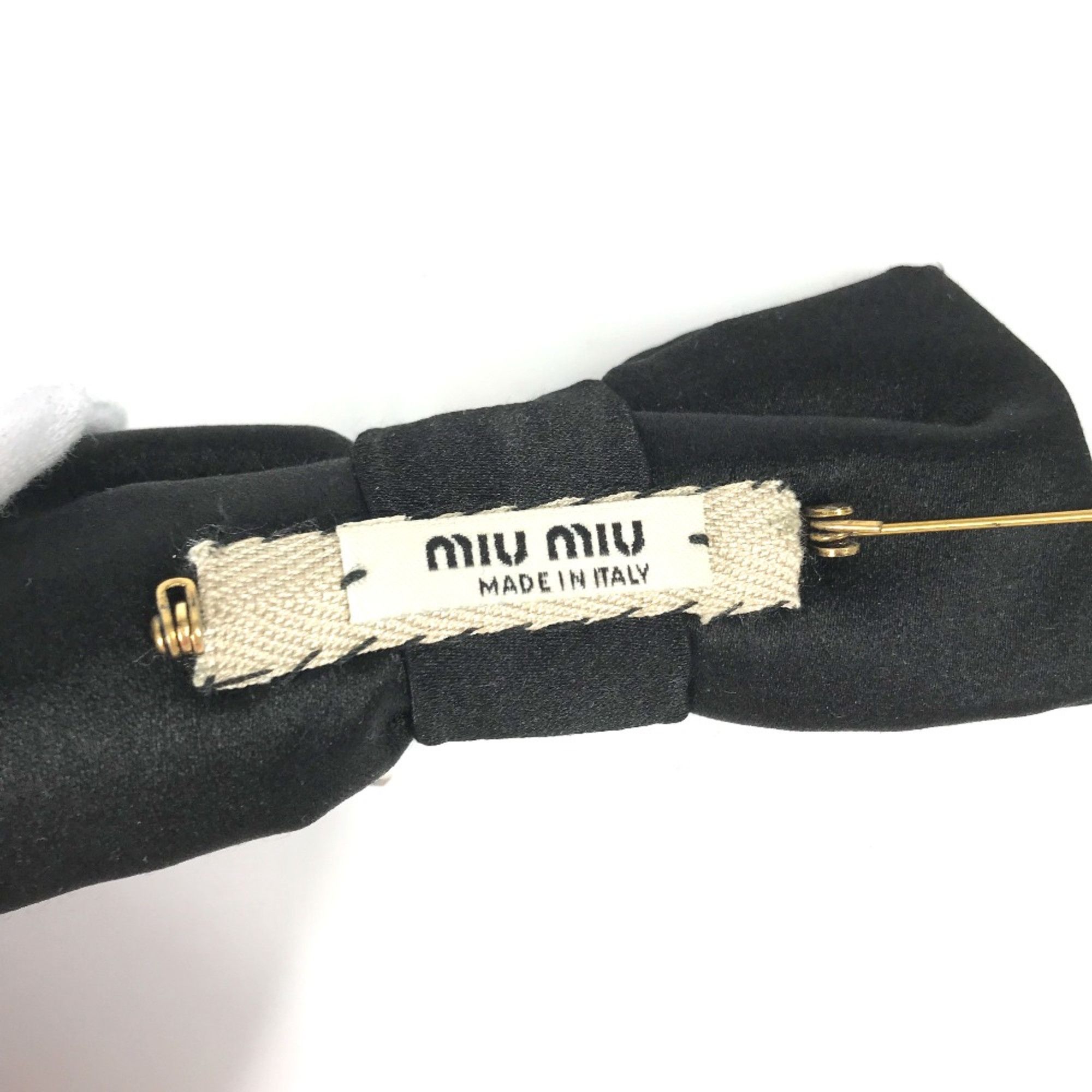 Miu Miu Miu Miu 5AJD36 Accessories Brooch Black Size ONE SIZE - 9 Thumbnail