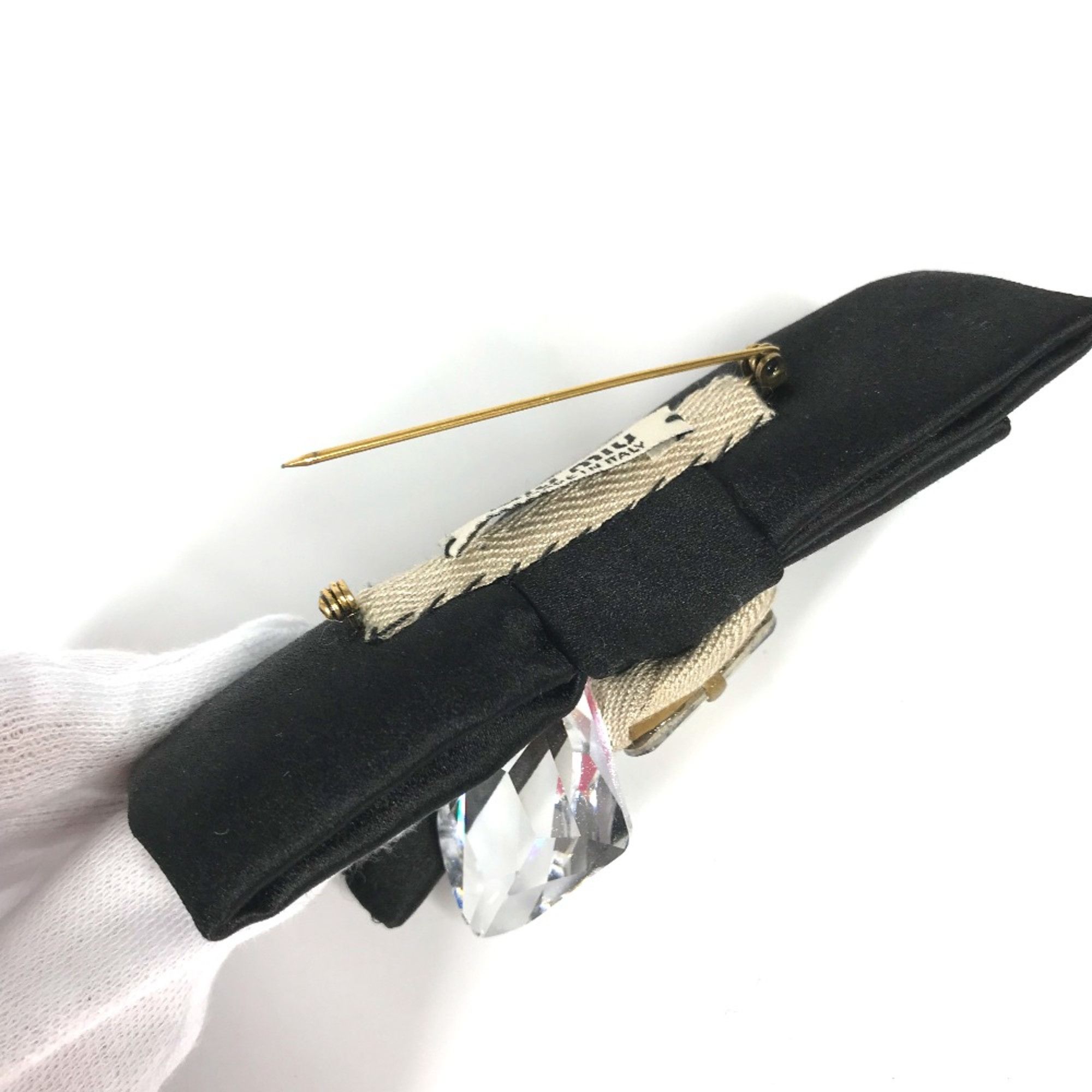 Miu Miu Miu Miu 5AJD36 Accessories Brooch Black Size ONE SIZE - 8 Thumbnail