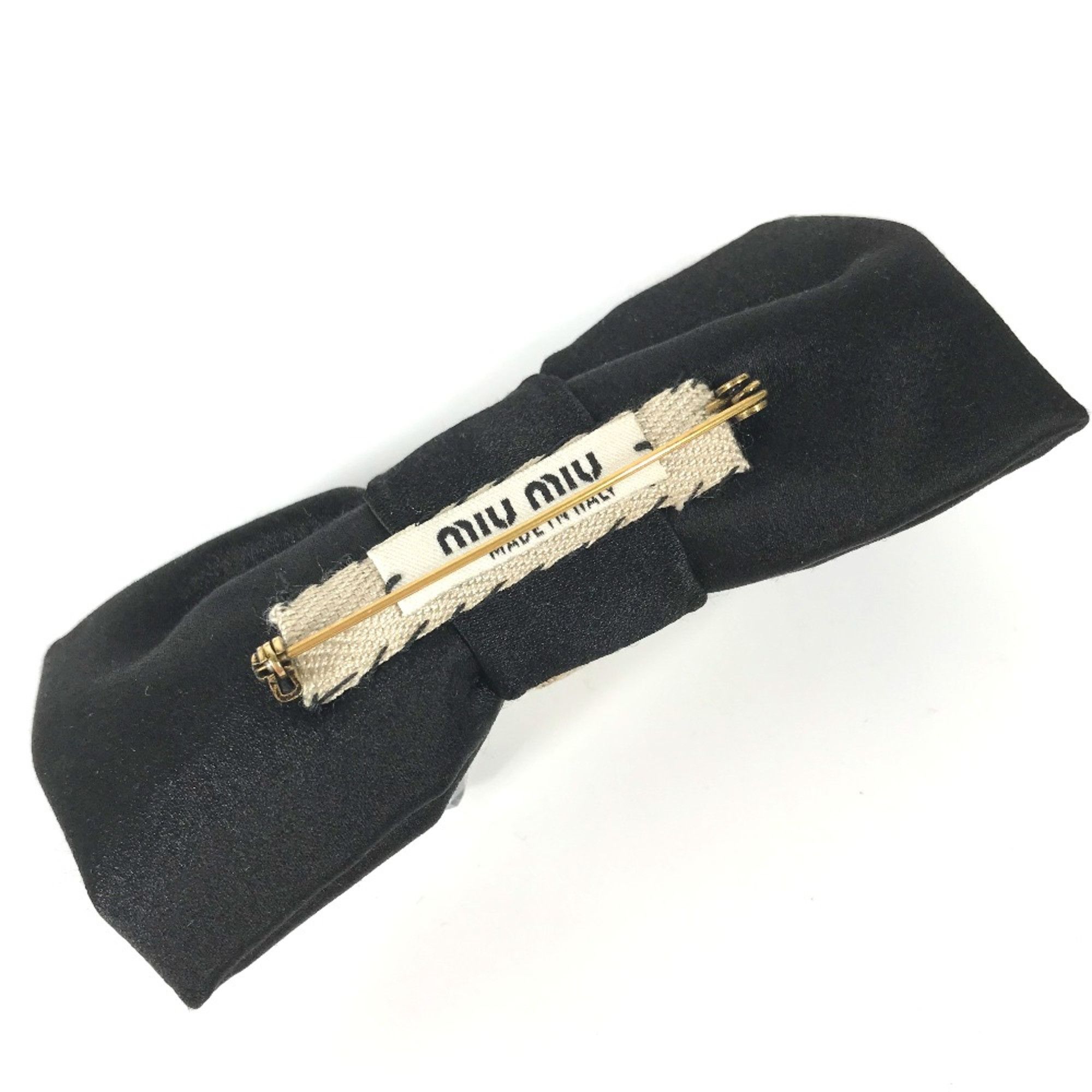 Miu Miu Miu Miu 5AJD36 Accessories Brooch Black Size ONE SIZE - 7 Thumbnail