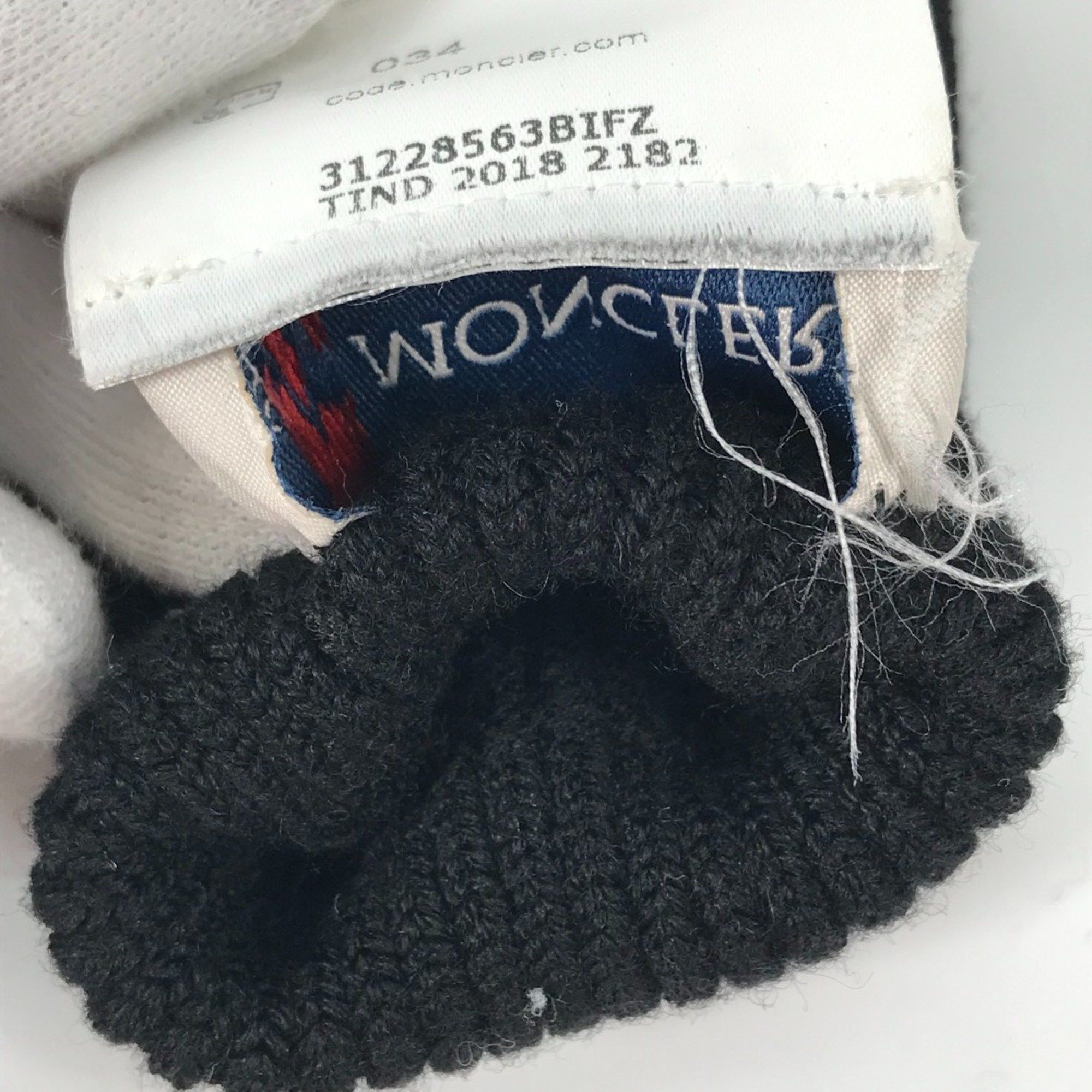 Moncler Moncler gloves Glove Black White Size ONE SIZE - 13 Thumbnail