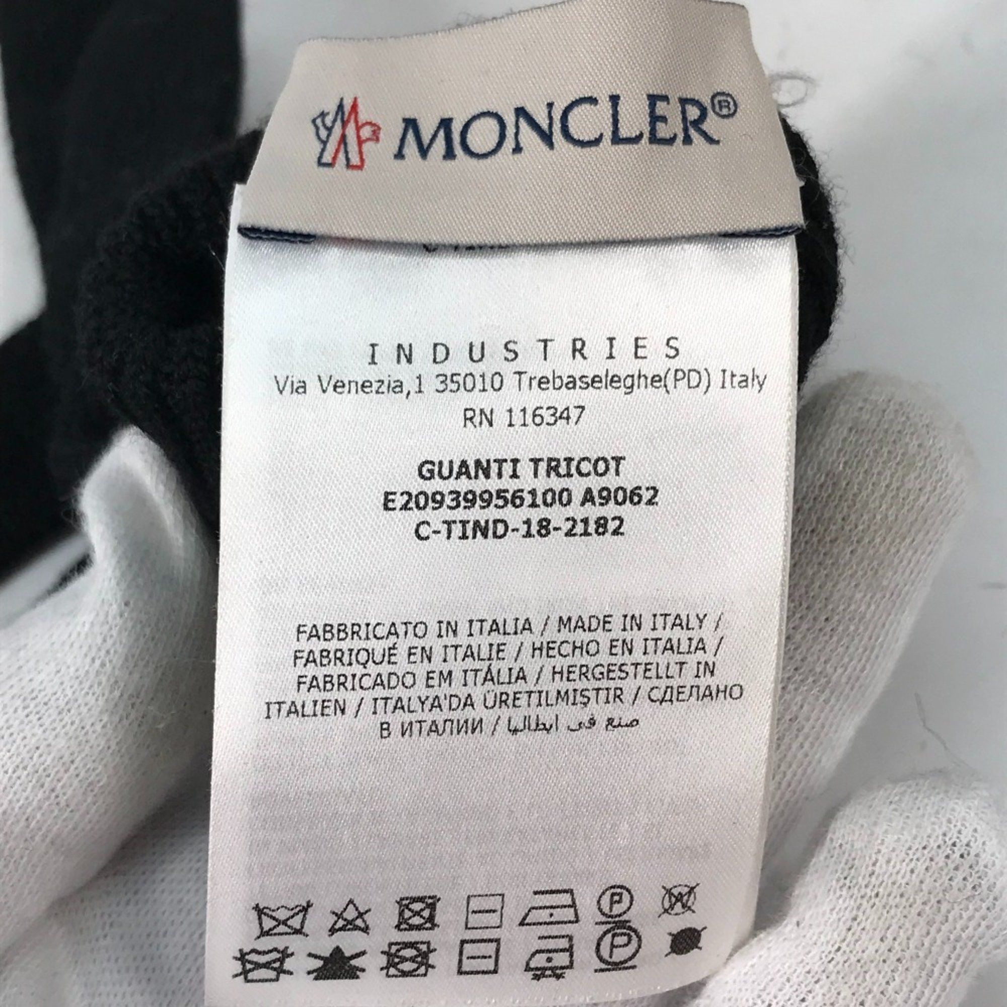 Moncler Moncler gloves Glove Black White Size ONE SIZE - 8 Thumbnail