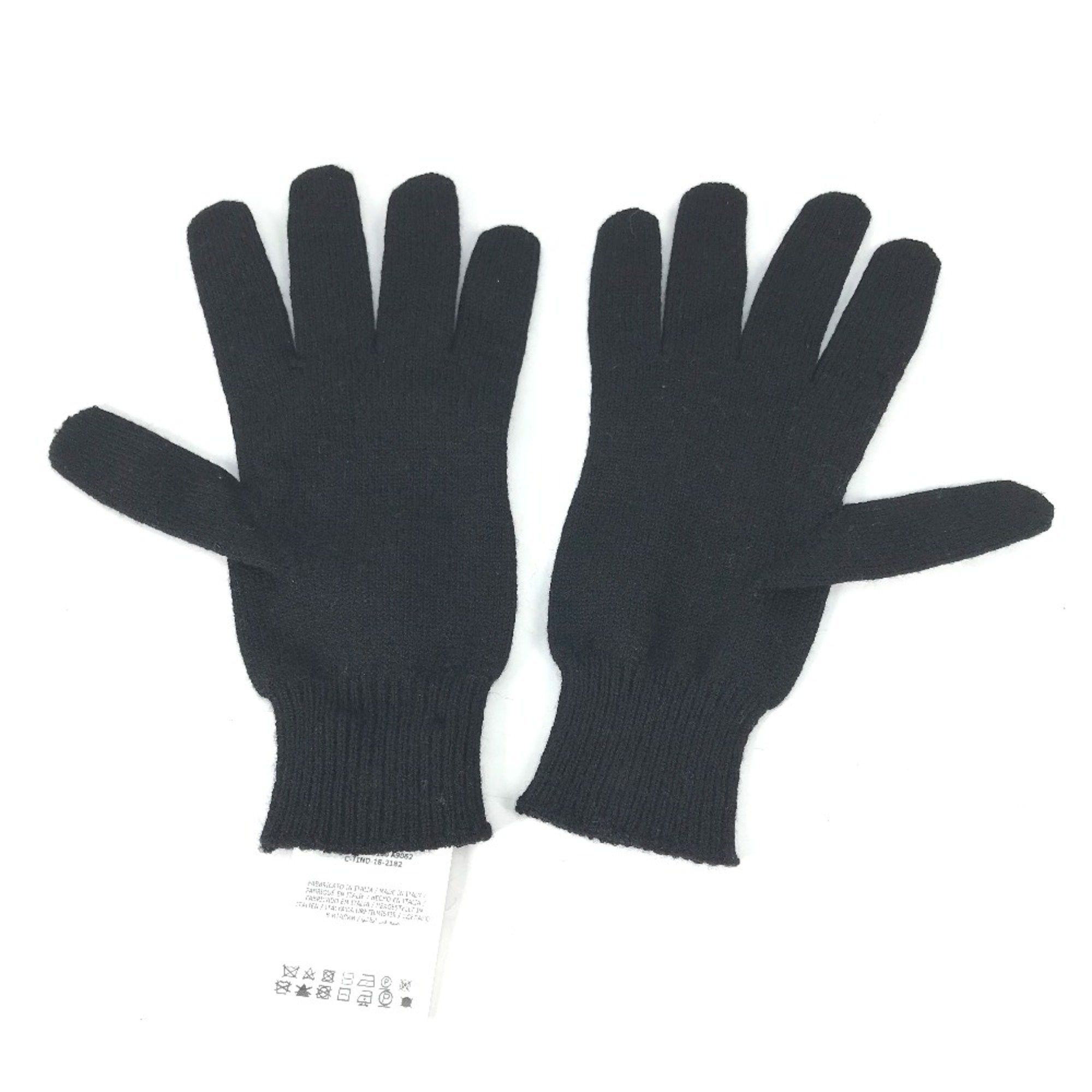 Moncler Moncler gloves Glove Black White Size ONE SIZE - 2 Thumbnail